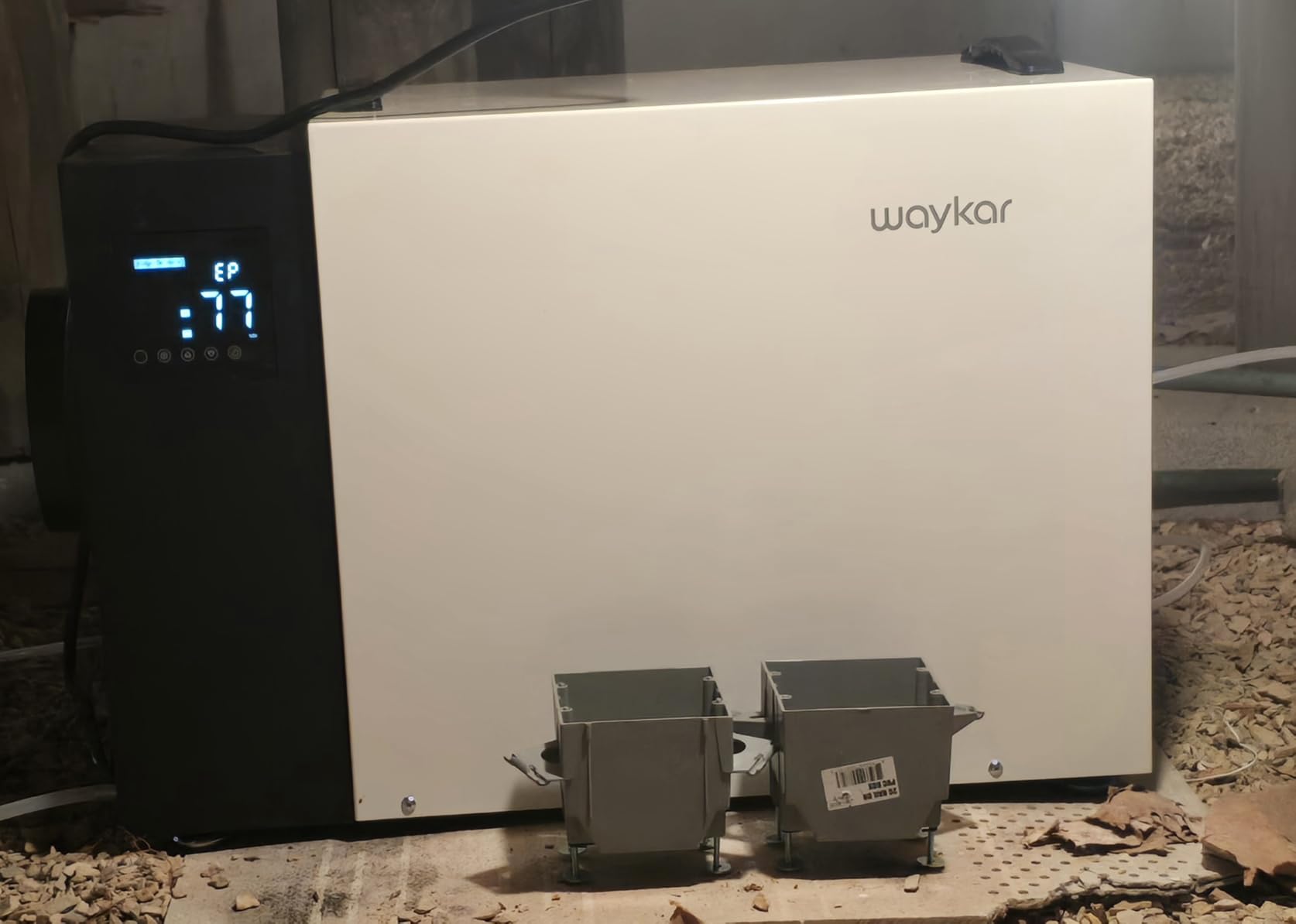 Waykar 125 Pint Crawl Space Dehumidifier with Pump & Drain Hose for Basements, Commercial & Water Damage Spaces up to 6500 Sq. Ft., Compact, Strong Dehumidification, 5-Year Quality Coverage customer photo 1