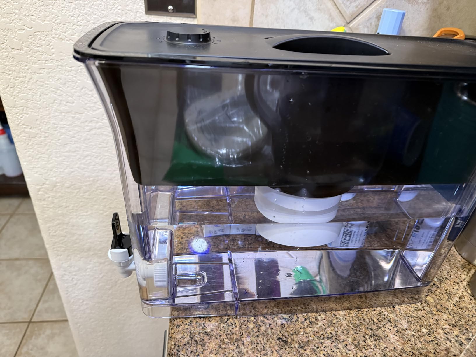 Waterdrop WFD-02L 35-Cup Water Filter Dispenser, Fluoride Reduction, Black | Reduces 90%+ Fluoride, 150-Gallon Long-Life, Large Capacity, Reduces Chlorine, PFOA/PFOS and More, BPA Free customer photo 1