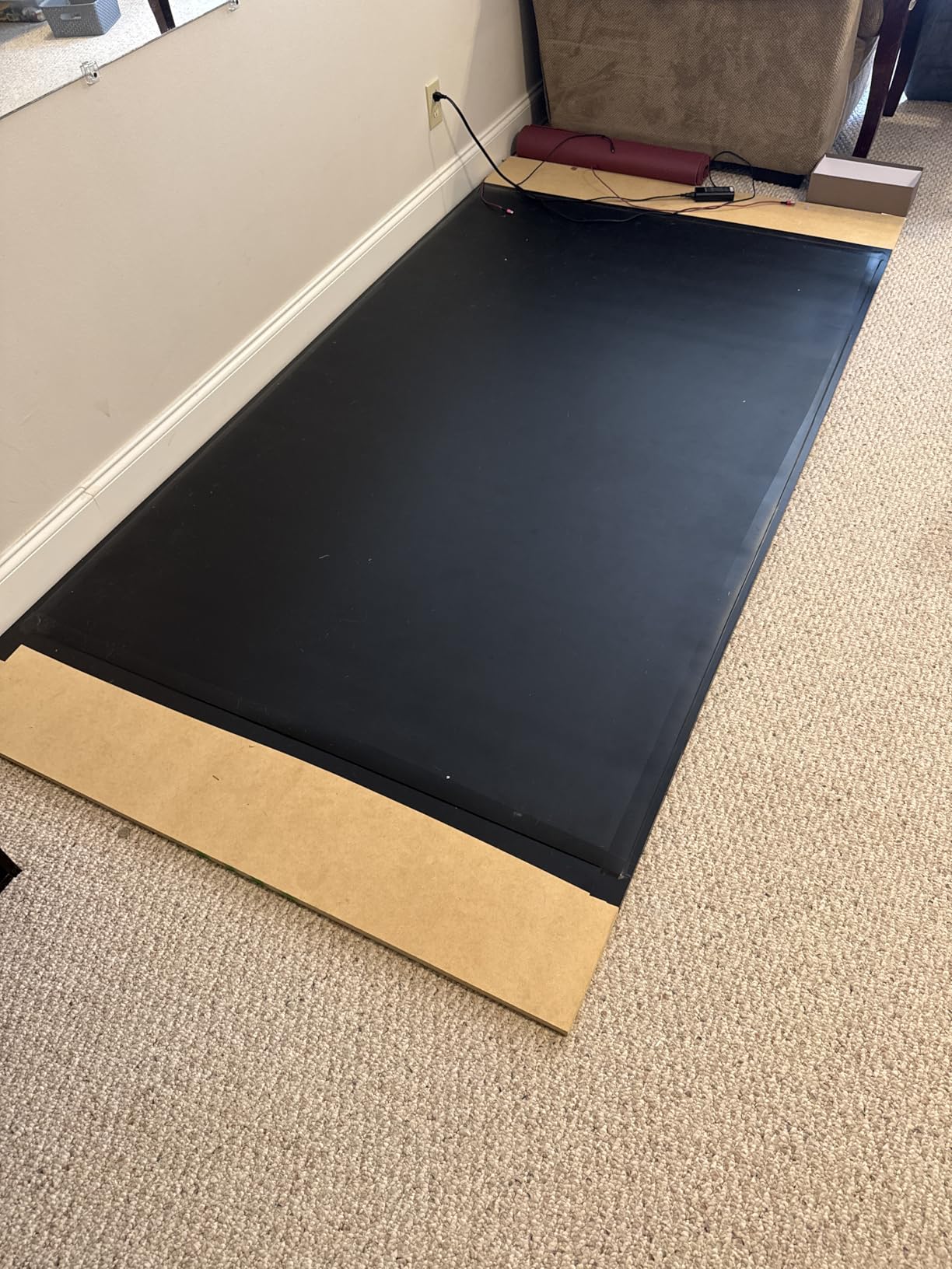 Marley Dance Floor 6.6' x 3.9' - Roll-Out Dance Floor Mat for Home Studio, Ballet Floor for Barre, Tap, Jazz - Anti-Slip PVC Dance Flooring for Practice customer photo 1