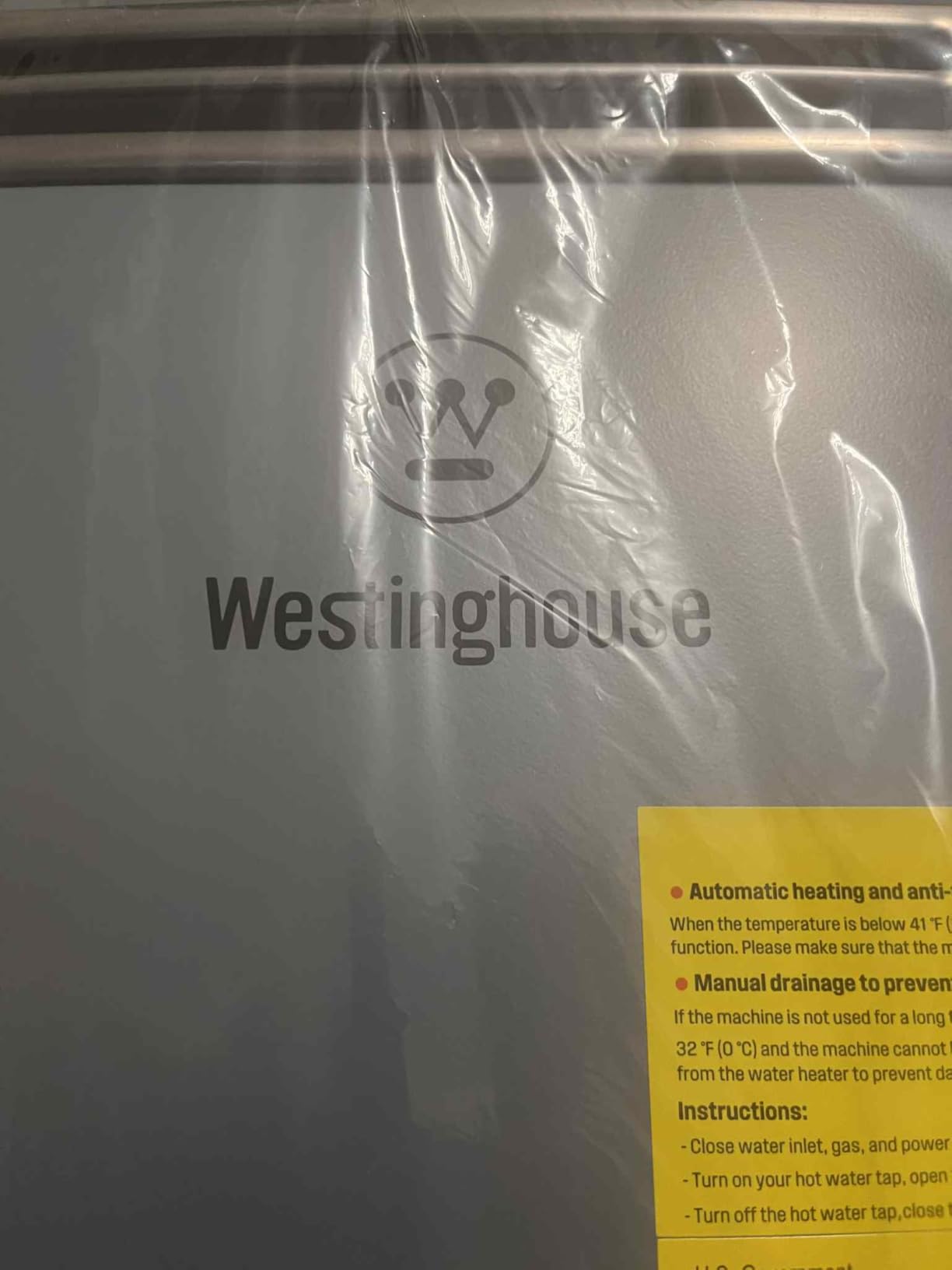 Westinghouse Tankless Water Heater Propane Outdoor, 5.1 GPM 120,000BTU, CSA customer photo 1