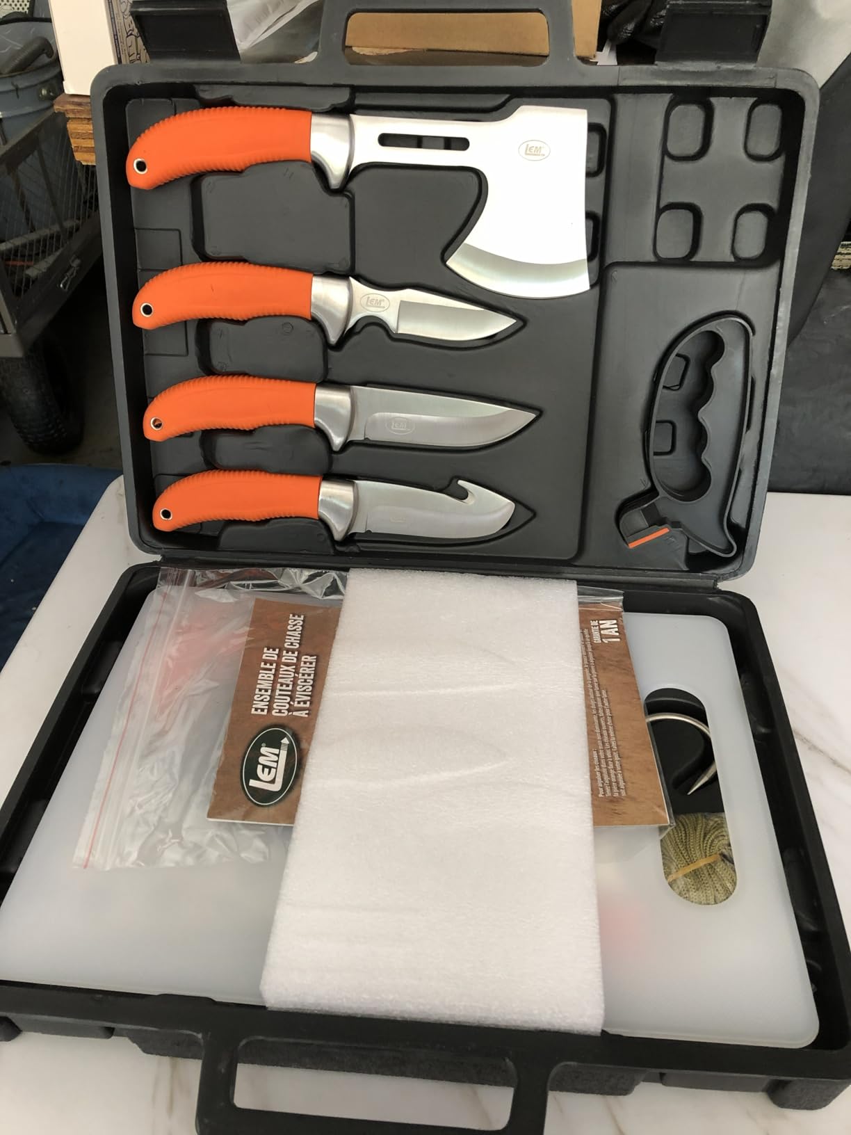 LEM Products Hunting Field Dressing Kit, 14-Piece Set with Case | Hunting Knife Set with Case, Fixed Blade Knives, Bone Saw, Rib Spreader, Tools, Portable Hunting Gear for Deer, Elk, Big Game customer photo 2