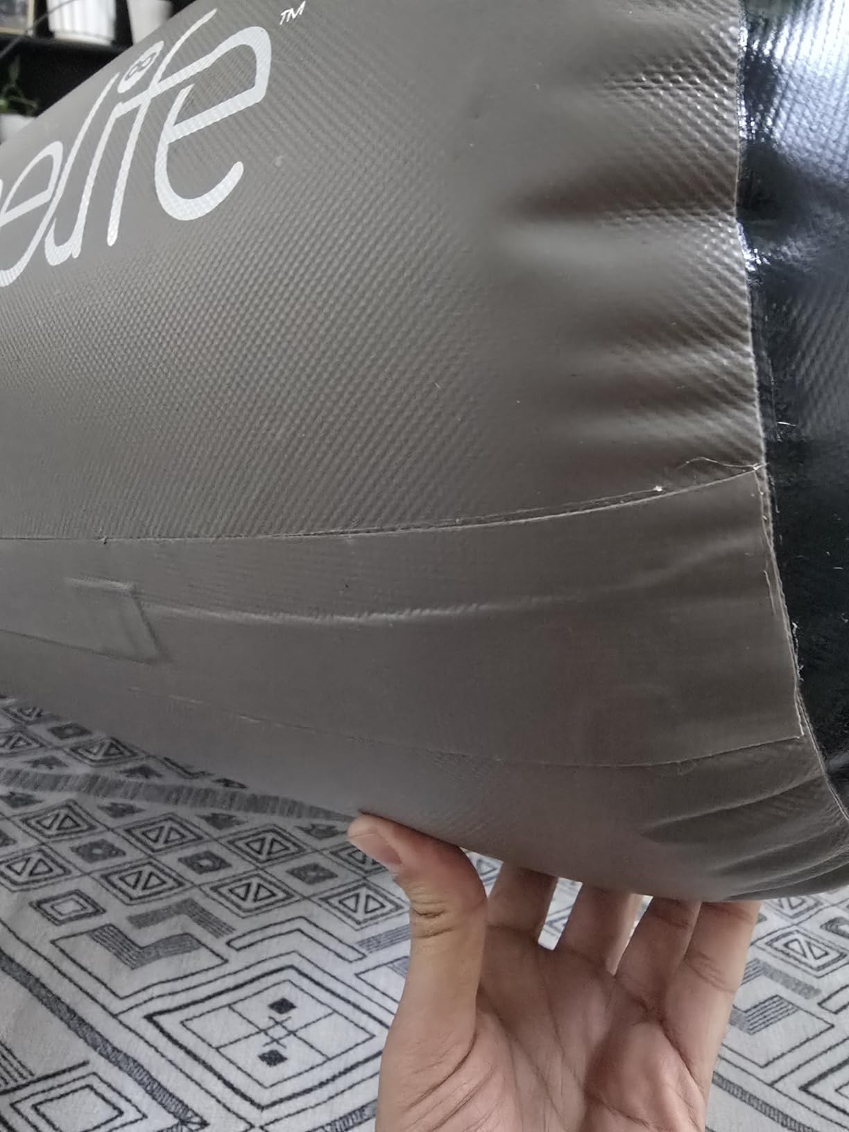 Serenelife Inflatable Fishing Float Tube - PVC Belly Boat for Angling with Fishing Rod Holders, 2 Waterproof Storage Pockets, Fish Ruler, 220 lbs Capacity customer photo 2
