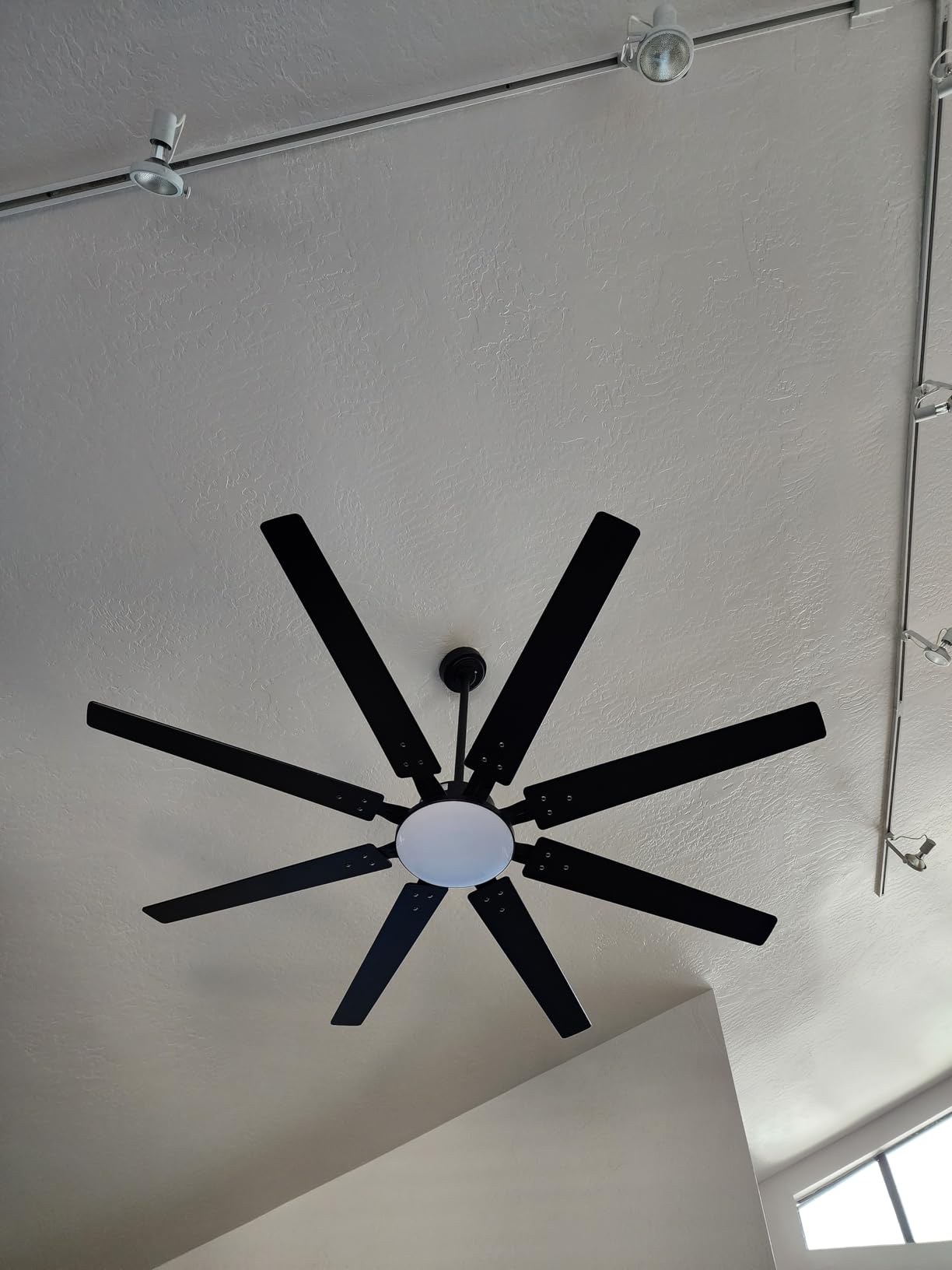 72 inch Ceiling Fans with Lights, Large Ceiling Fan with Light and Remote Control, Dimmable, 3CCT, Quiet, Black Modern Ceiling fan For Living Room, Bedroom, Kitchen, Patio, Farmhouse, Indoor/Outdoor customer photo 2