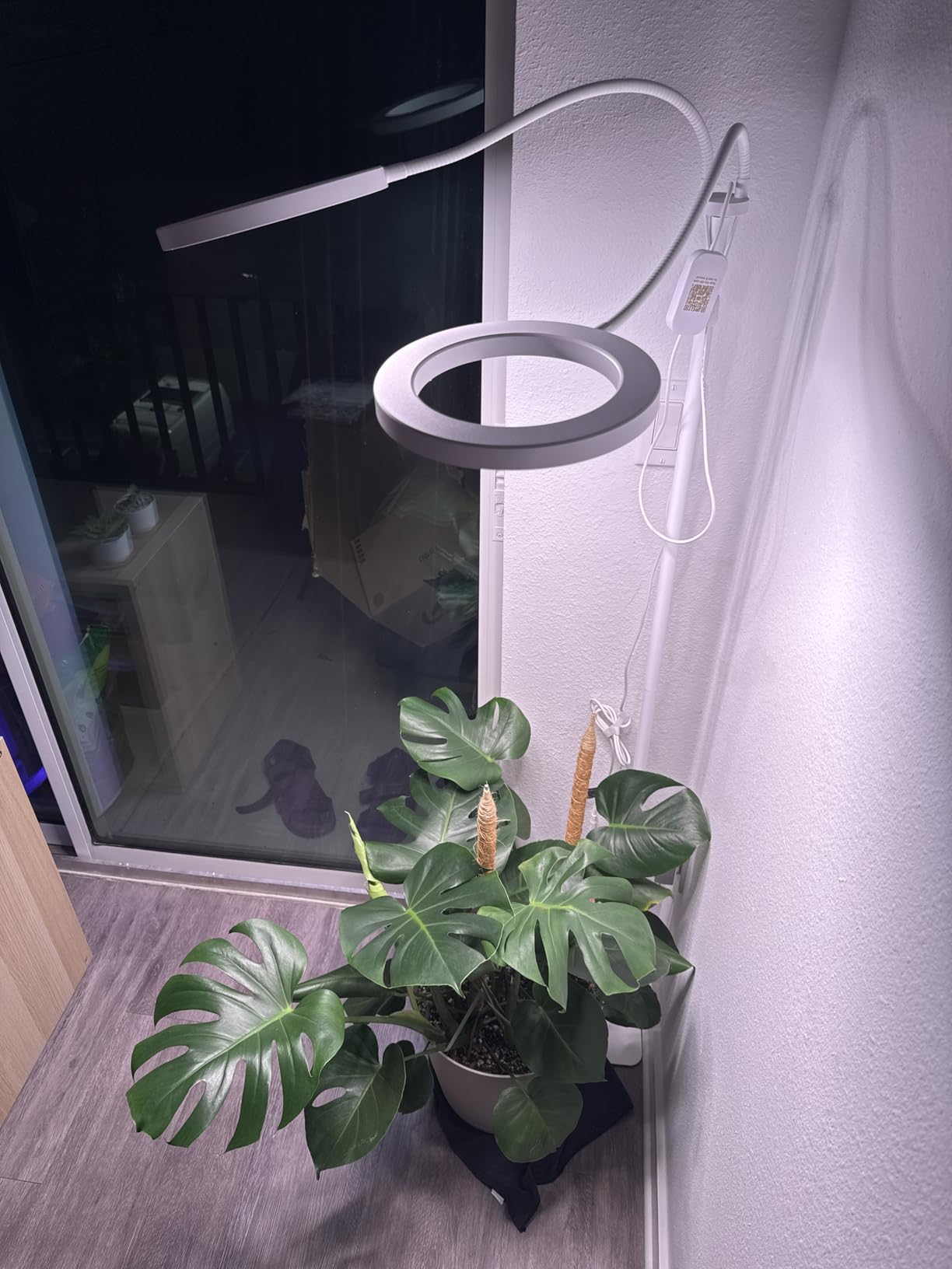 GLOWRIUM Tall Plant Grow Light for Indoor Plants, Full Spectrum Plant Light | 48W LED Grow Lamp with Dual Heads, 23.5-71