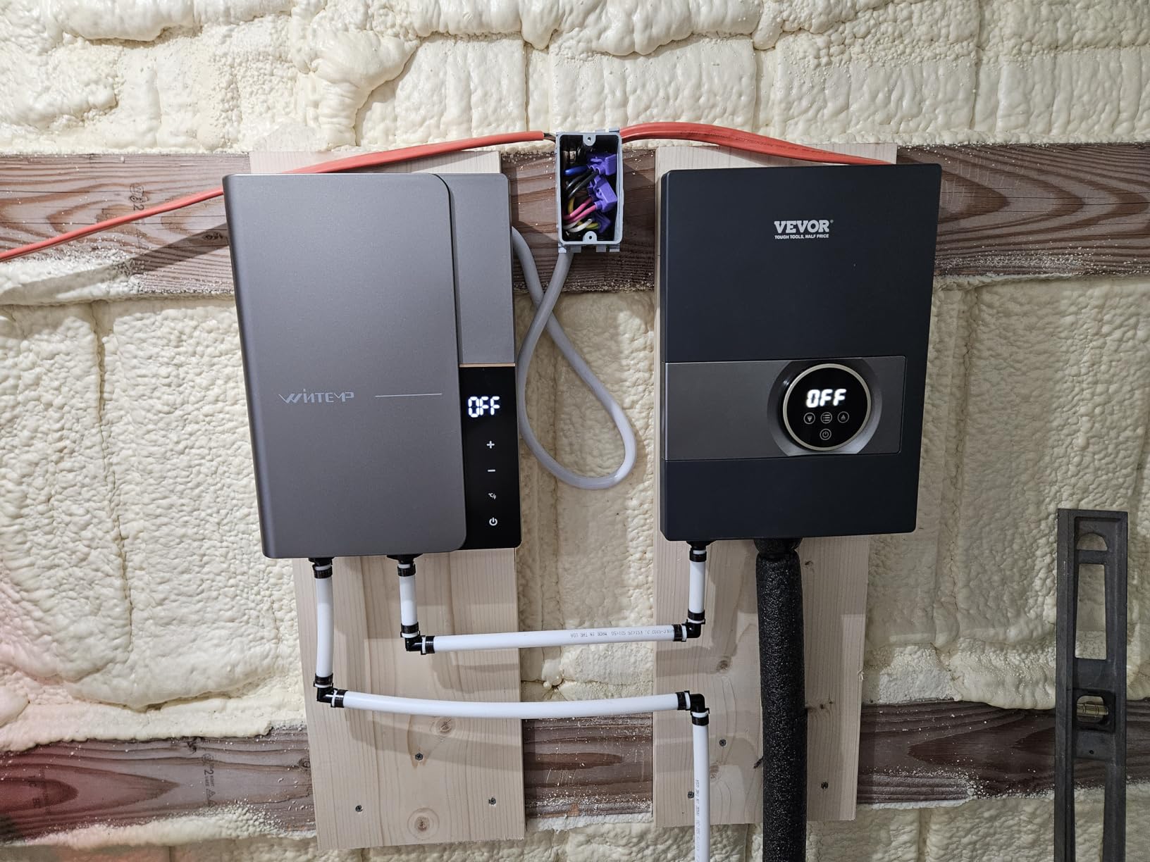 13kW Tankless Water Heater Electric 240V, Instant Hot Water Bathroom | Up to 3.1 GPM Instant Hot Water for Shower & Sink, ETL Certified, Energy Saving, LED Display customer photo 1