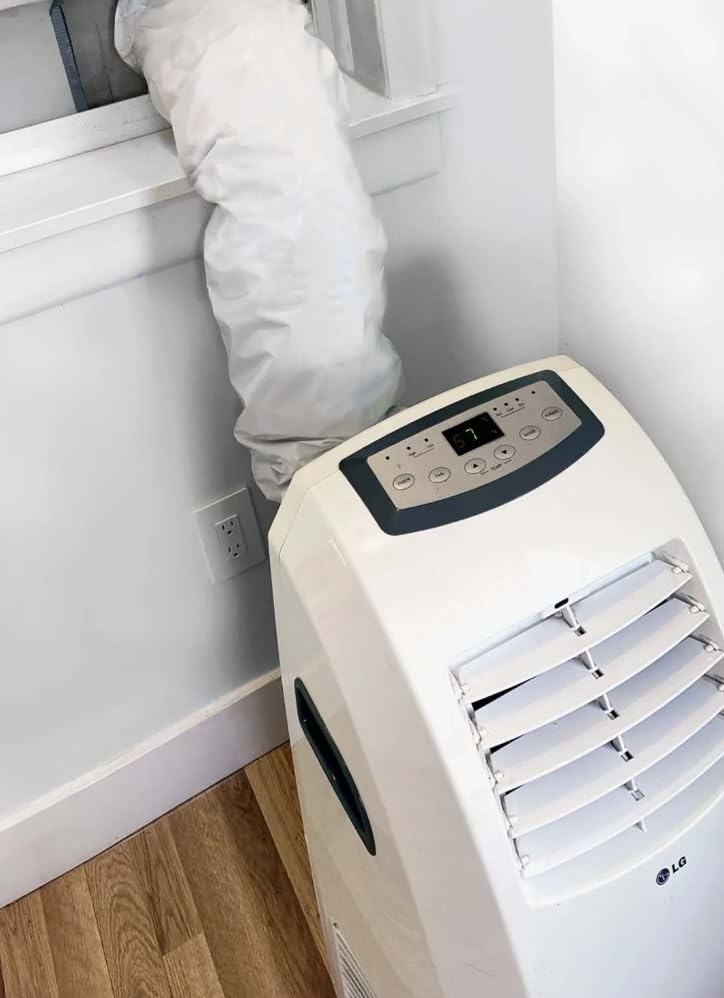 LG 8,350 BTU (DOE) / 12,000 BTU (ASHRAE) Smart Portable Air Conditioner, Cools 350 Sq.Ft. (14' x 25' room size), Smartphone & Voice Control works with LG ThinQ, Amazon Alexa and Hey Google, 115V customer photo 2