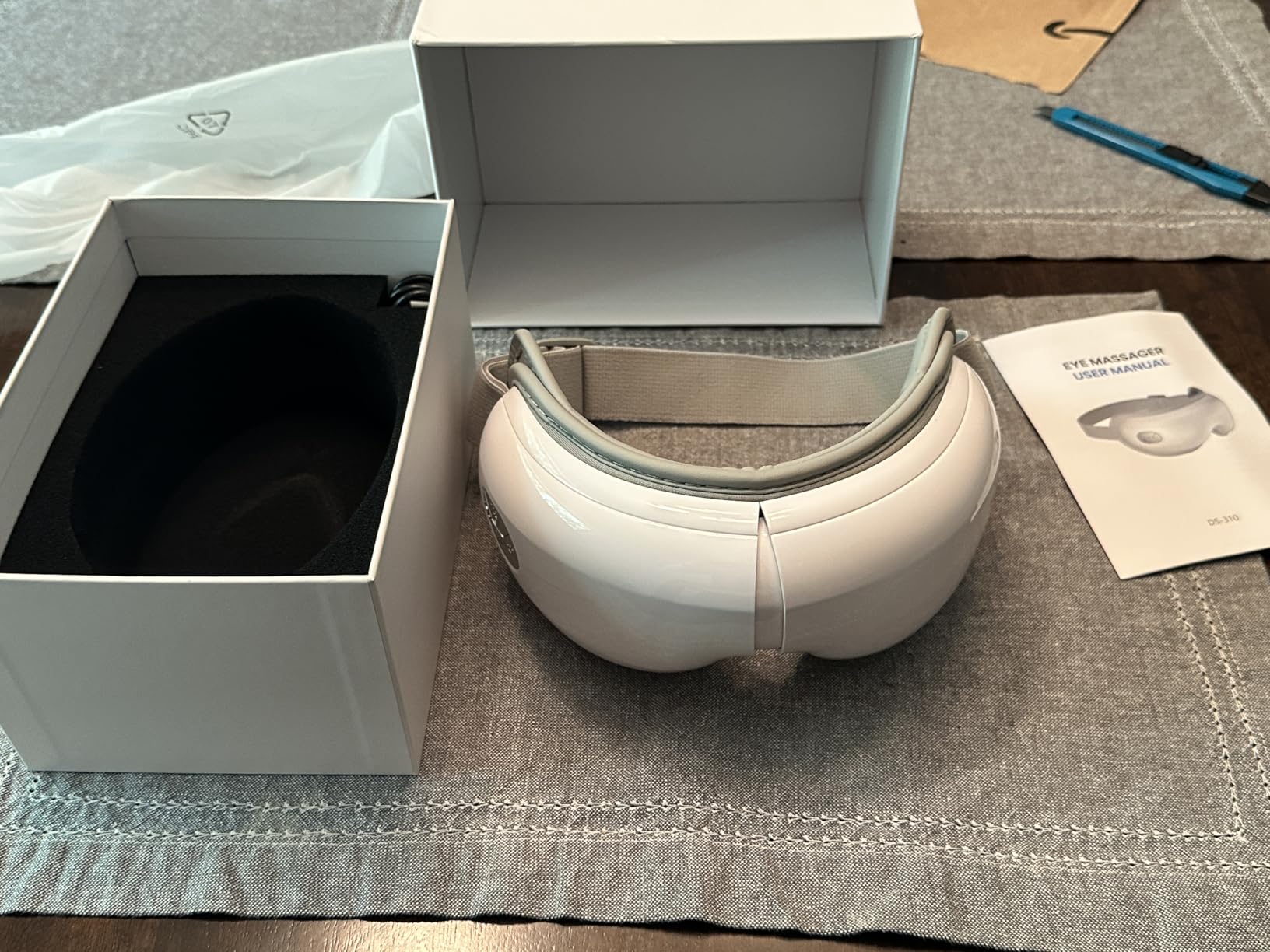 Eye Massager with Bluetooth Music, Heat Therapy, Air Pressure & Vibration - Rechargeable for Eye Fatigue, Dry Eyes, Headache Relief, Gifts for Women/Men, Home/Office Use customer photo 2