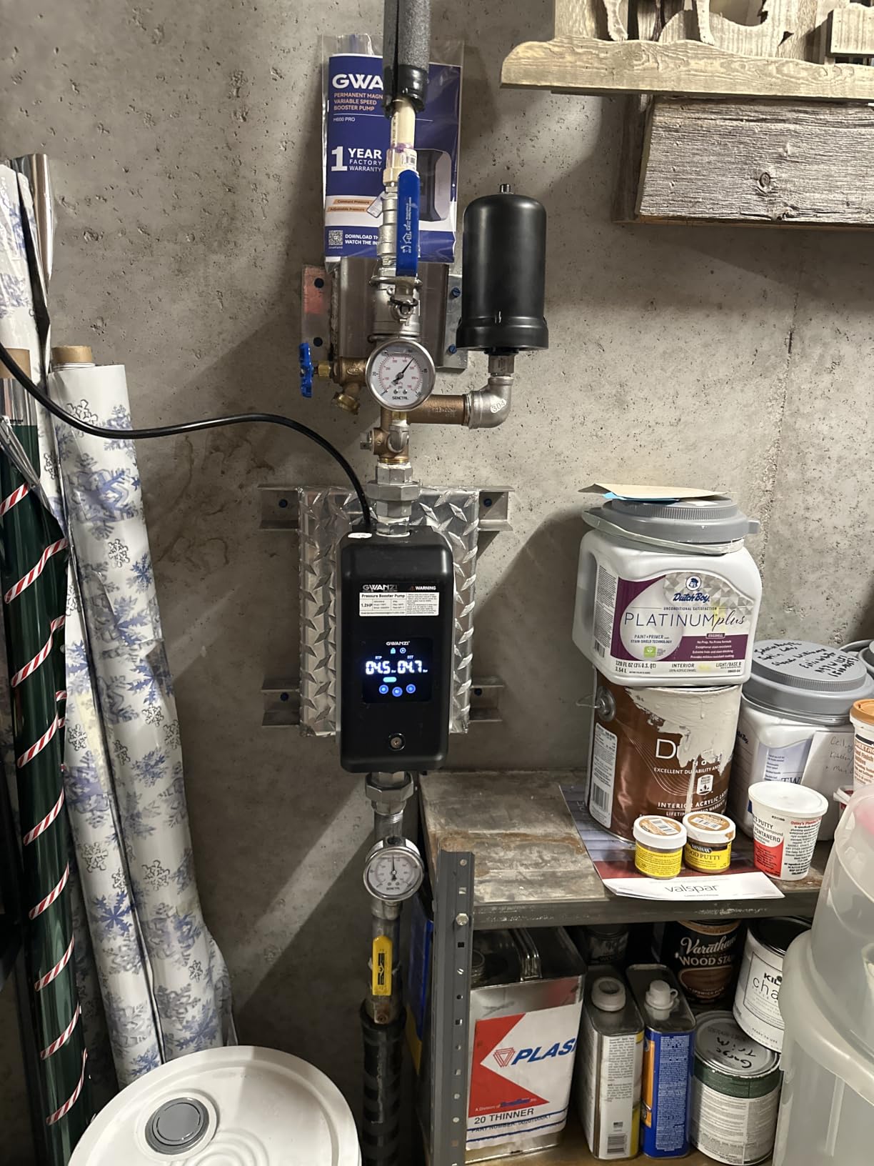 1.2HP Whole House Variable Speed Water Pressure Booster Pump 90PSI 115V Automatic Permanent Magnet Motor Constant Pressure 1500GPH Wireless App Control for Home House Villa Apartment customer photo 1