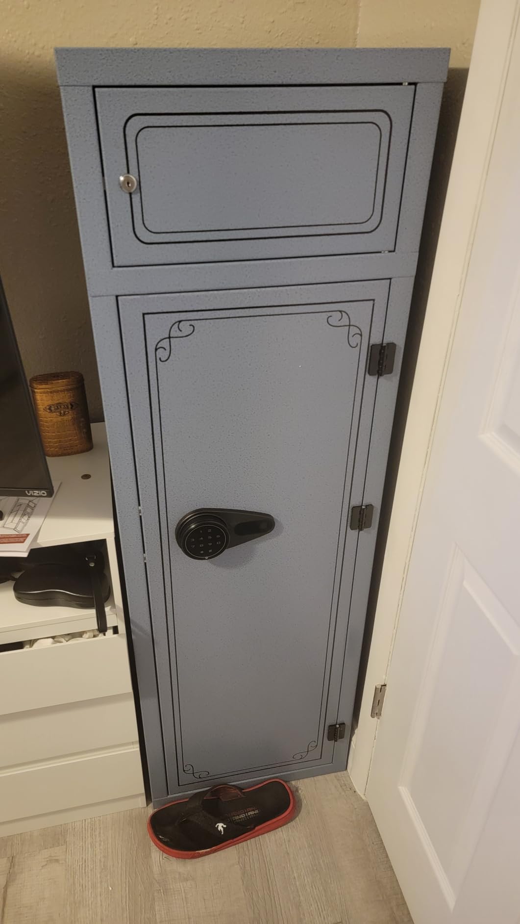 KAER 8-10 Gun Safe, Large Gun Safe for Rifles and Pistols, Quick Access Home Gun Rifle Safe and Storage Gun Locker Cabinet with 4 Pistol Pouches and Removable Shelf for Shotgun, Firearm, Ammo customer photo 2