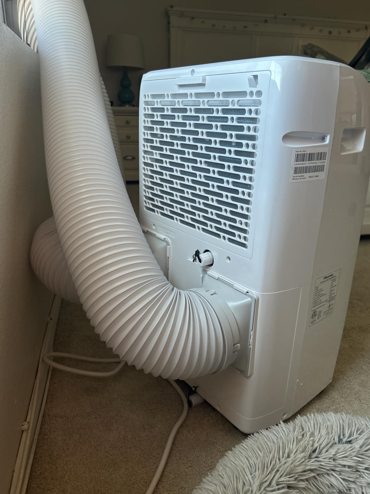 Hisense 8,000 BTU DOE/SACC (10,000 ASHRAE) Portable Air Conditioner Dual Hose & Inverter, 350 Sq Ft, Wi-Fi, ConnectLife App Google & Alexa, 3 operating modes, Noise 42 dB HAP0825TWD (Renewed) customer photo 1