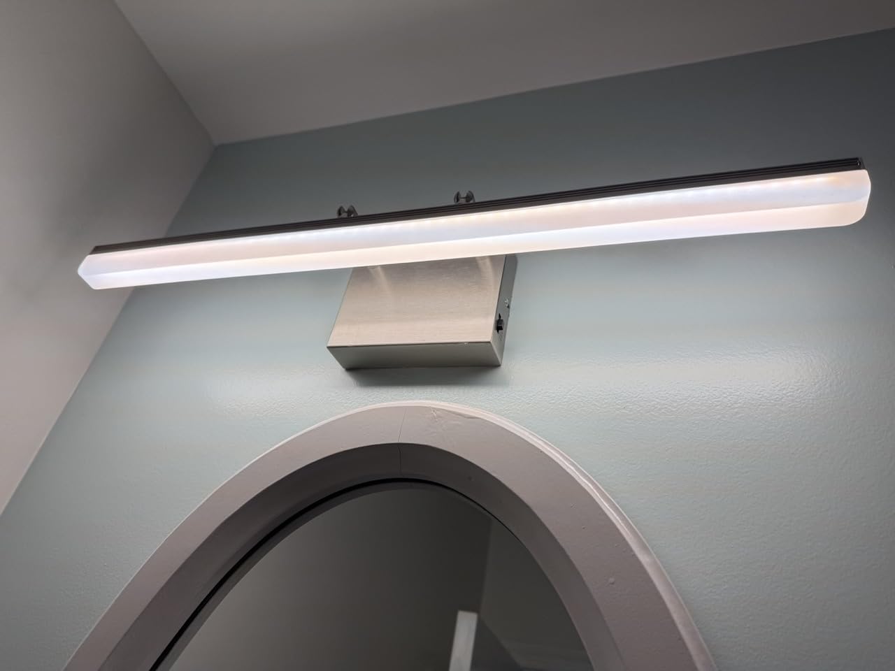 Brushed Nickel Vanity Light, 15.7