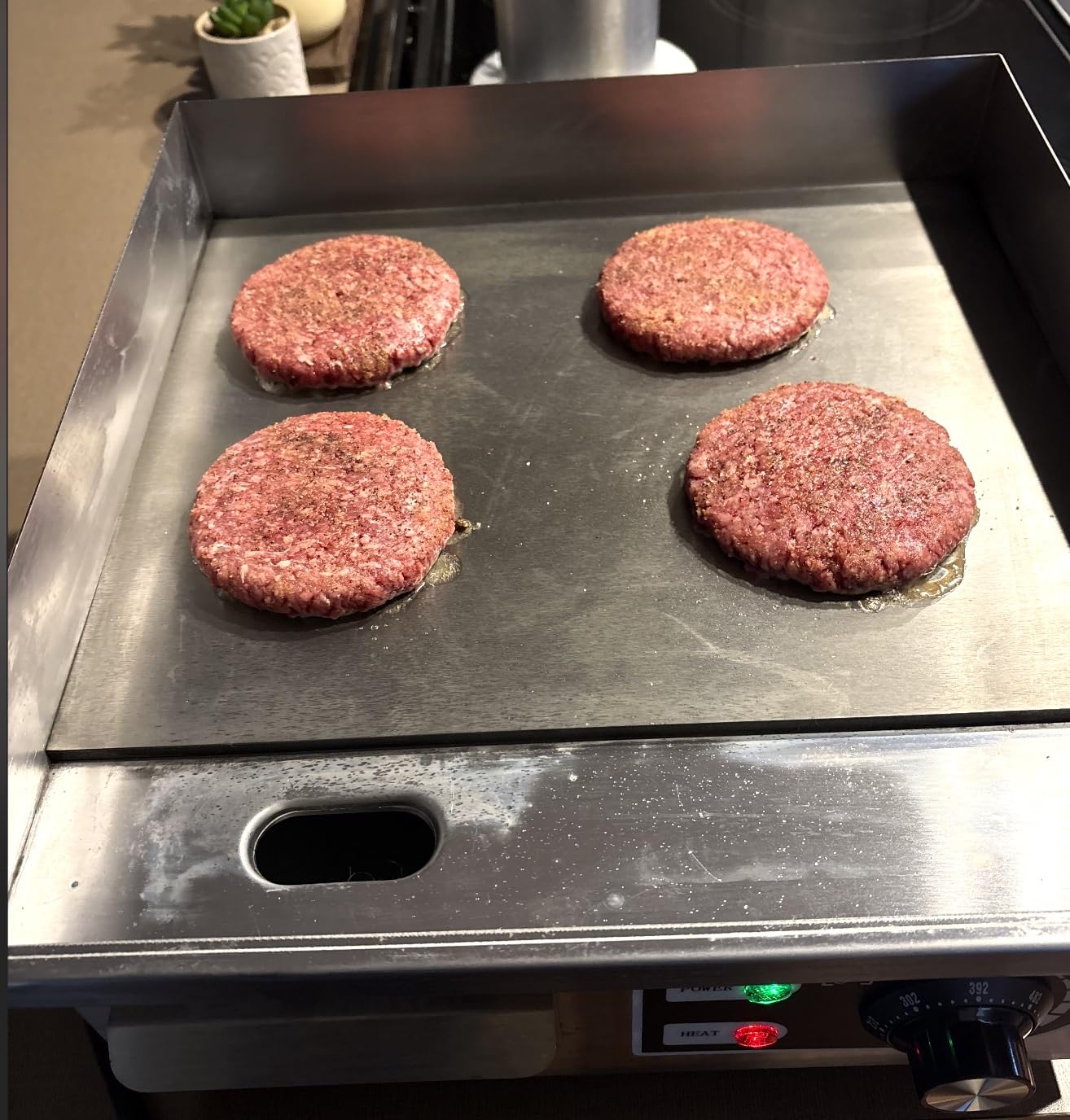 29'' * 16'' Commercial Electric Countertop Griddle - 110V Flat Top Griddles w/ 122-572°F Adjustable Temperature and Non-Stick, 3000W Stainless Steel Electric Griddle w/ 10mm Thick Cast Iron customer photo 1