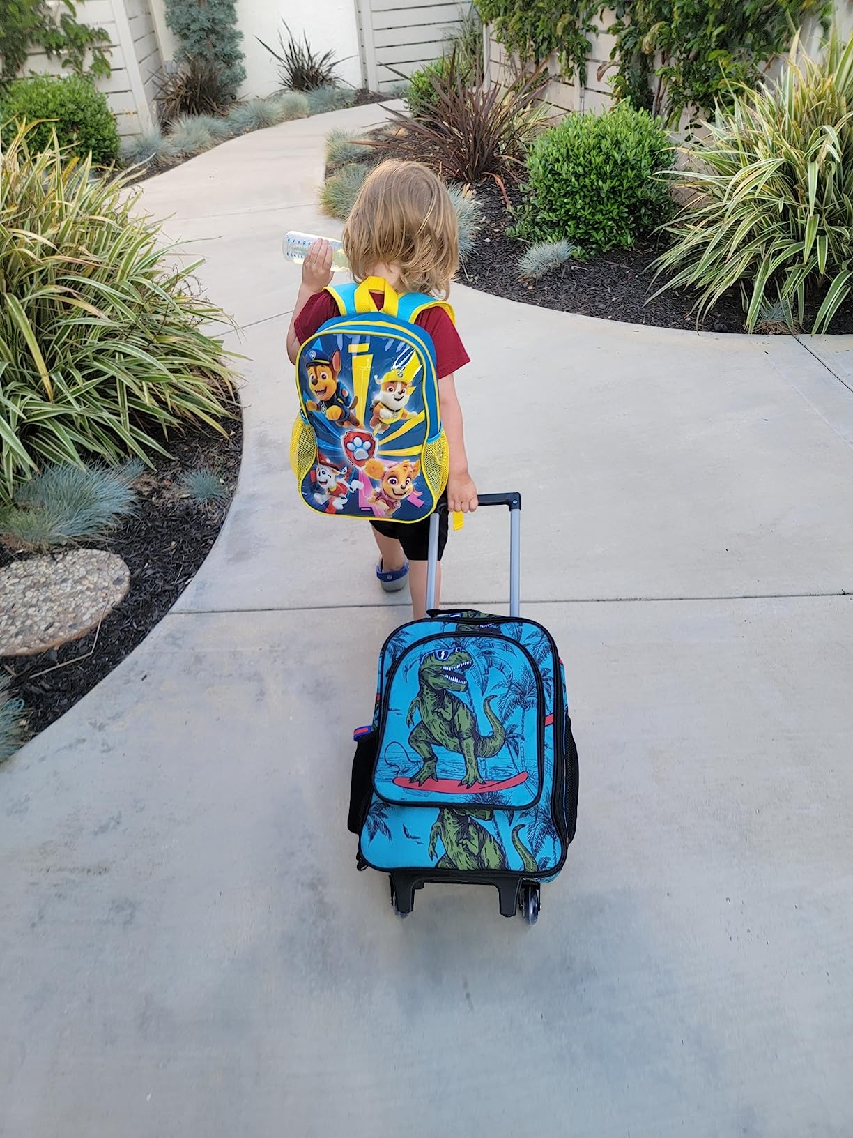Kids Suitcase with Wheels for Girls and Boys, Rolling Carry on Luggage for Toddler Children customer photo 2