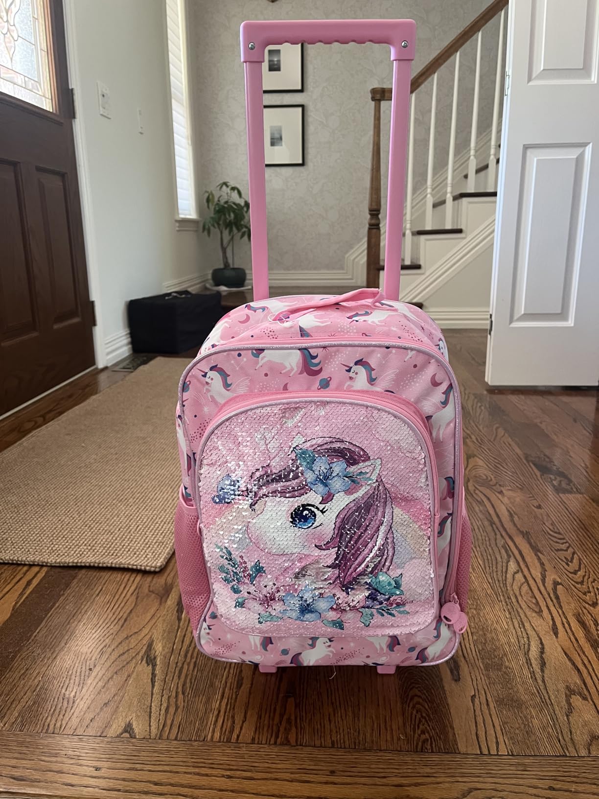 UFNDC 5PCS Kids Suitcase Set for Boys, Car Rolling Luggage with Wheels, Travel Carry on for Children Toddler Elementary customer photo 1