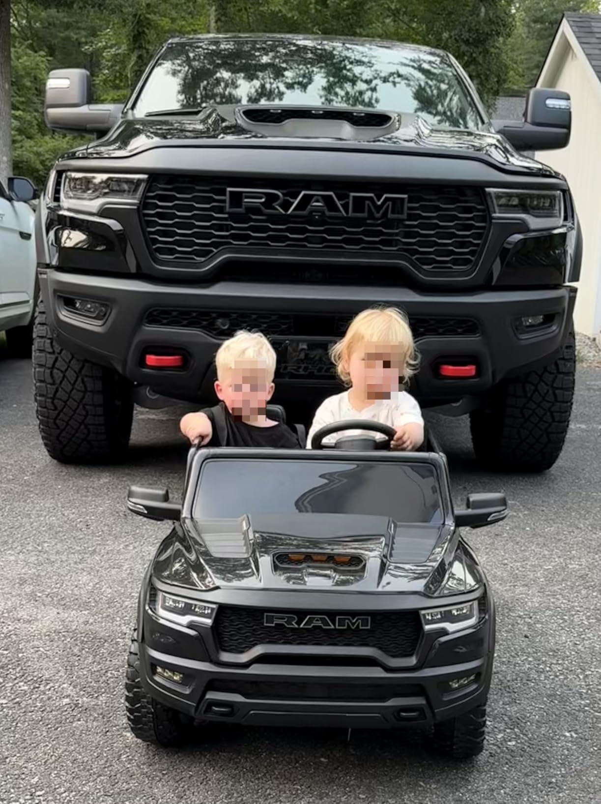 First Ride On 24V Ride on Toys for Big Kids, Licensed RAM 1500 RHO Electric Car for Kids w/Remote Control, Ride on Truck w/Bluetooth, LED Lights, Truck Bed Storage, Gear Shifter & Soft Start customer photo 1