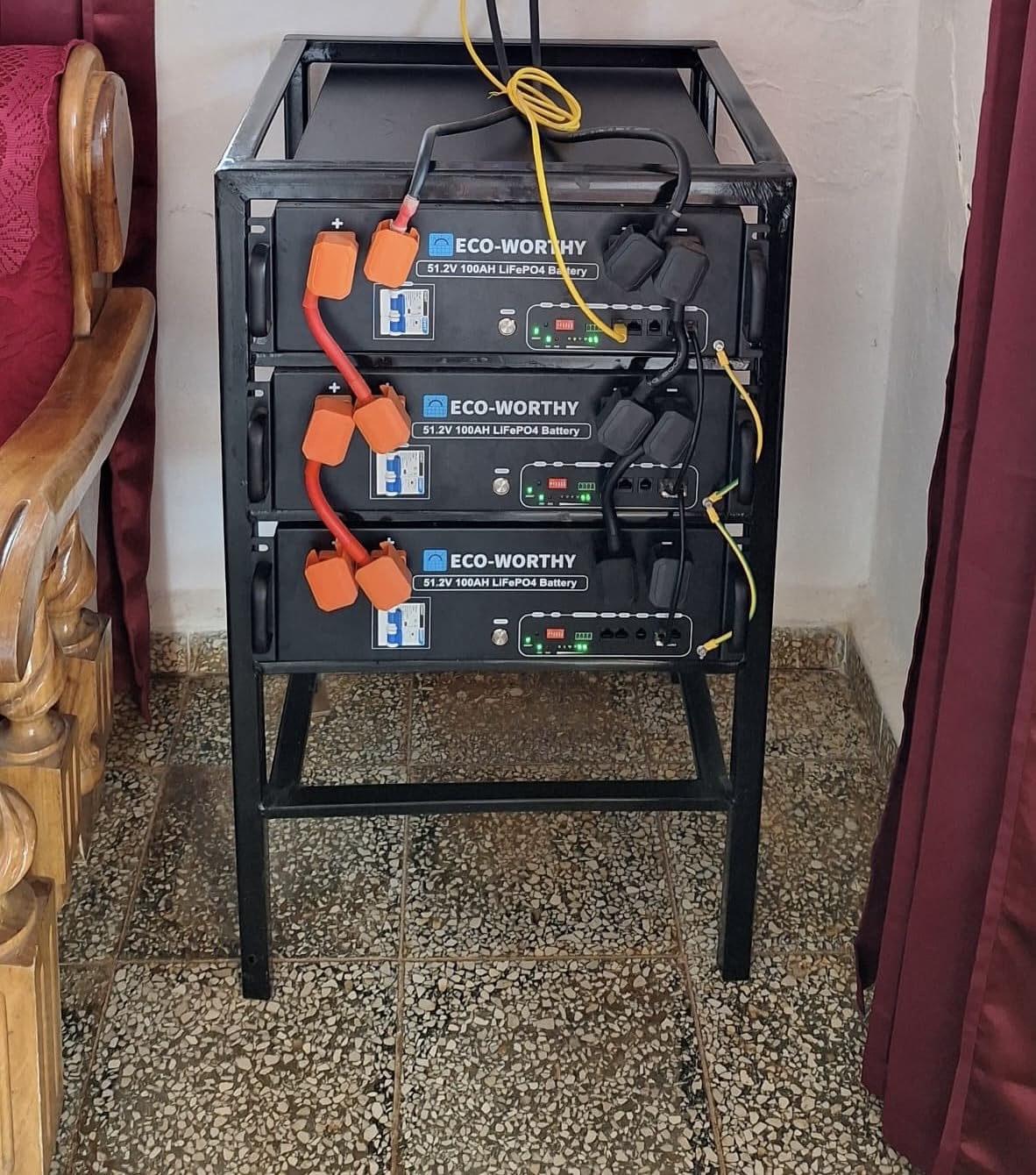 ECO-WORTHY 48V Home Backup Power, 5120Wh LiFePO4 Battery, AC 5000W Inverter | ETL UL9540 AC & UL1741 & CEC Listed, 48V 100AH Lithium Server Rack Battery, APP Monitoring, For Emergency, Backup Power, Off-Grid customer photo 2