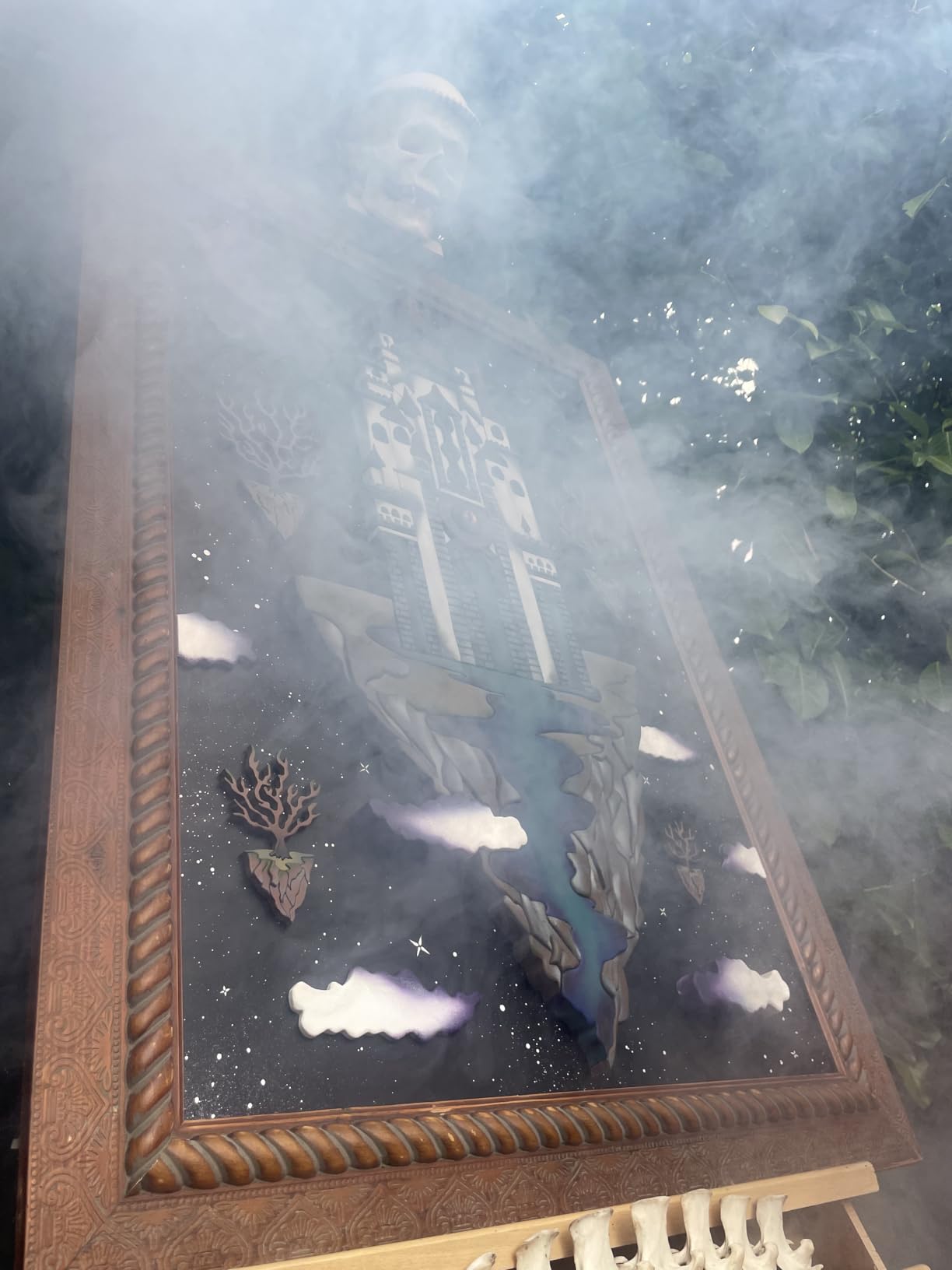 1200W Fog Machine Outdoor Indoor, 18 Lights Halloween Smoke Machine Fog | 6000CFM, 13 Colors & Remote Controls for Party Stage Effect customer photo 1