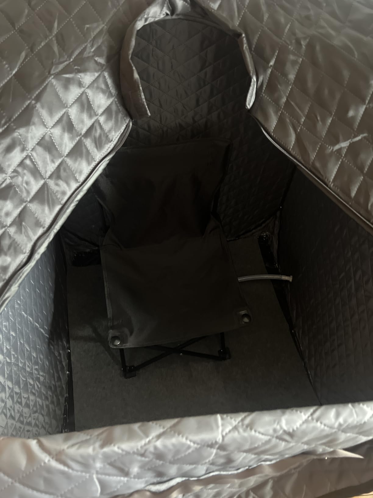 Portable Steam Sauna at Home, 9 Levels Heating, Sauna Tent for Home with Steamer and Folding Chair, Sauna for Relaxation, Detoxification, Spa customer photo 1