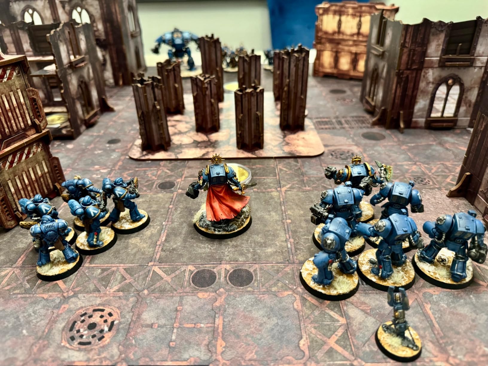 Jucoci Battlezone Creation Kit 9PCS Tabletop Terrain Wargame Terrains Set Compatible with WH40K (Red) customer photo 1
