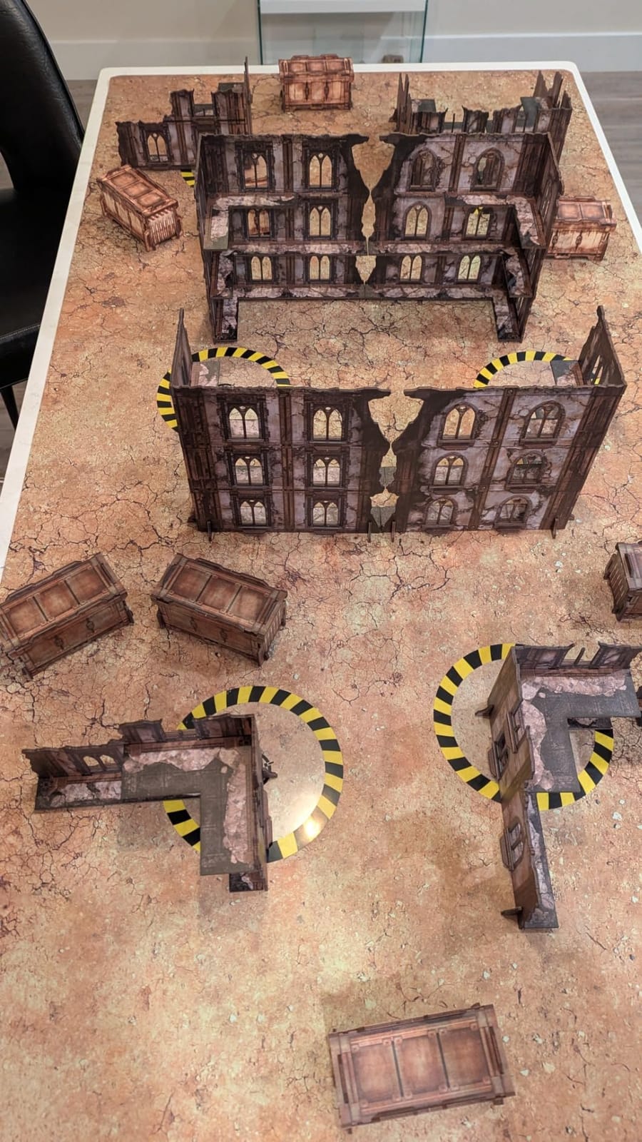 Jucoci Battlezone Creation Kit 9PCS Tabletop Terrain Wargame Terrains Set Compatible with WH40K (Red) customer photo 2