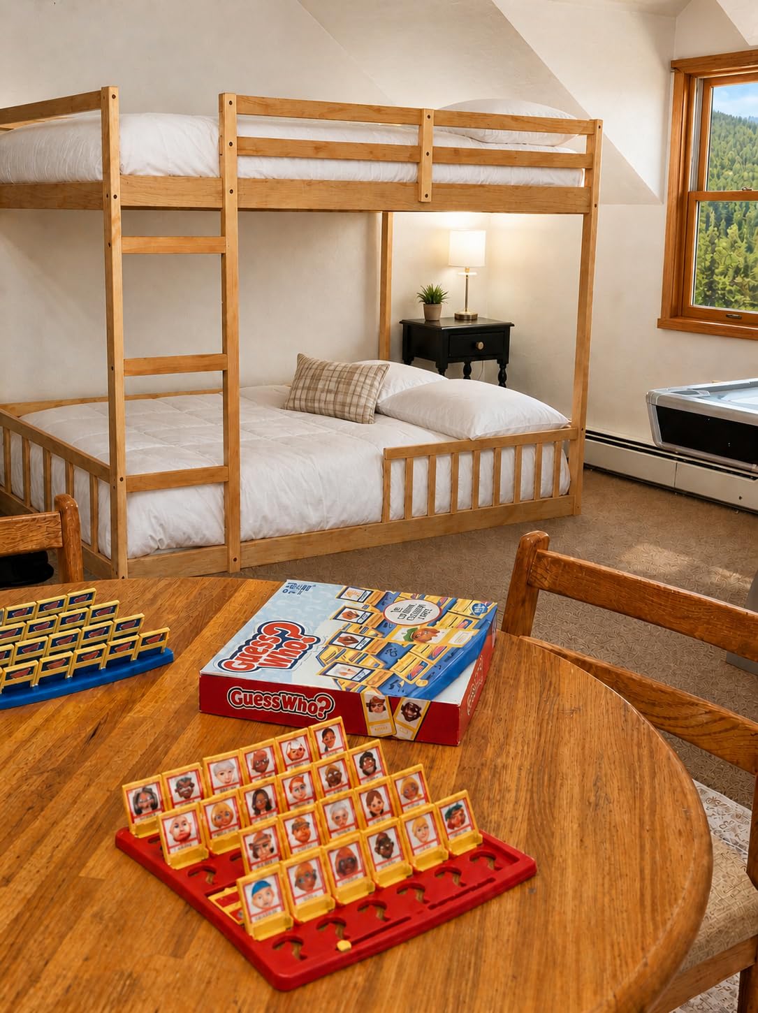 Bellemave Bunk Bed Full Over Full with Rail and guardrail, Full Bunk Bed for Kids, Girls, Boys, Floor Bunk beds with Fence, Solid Pine Wood, Natural customer photo 1