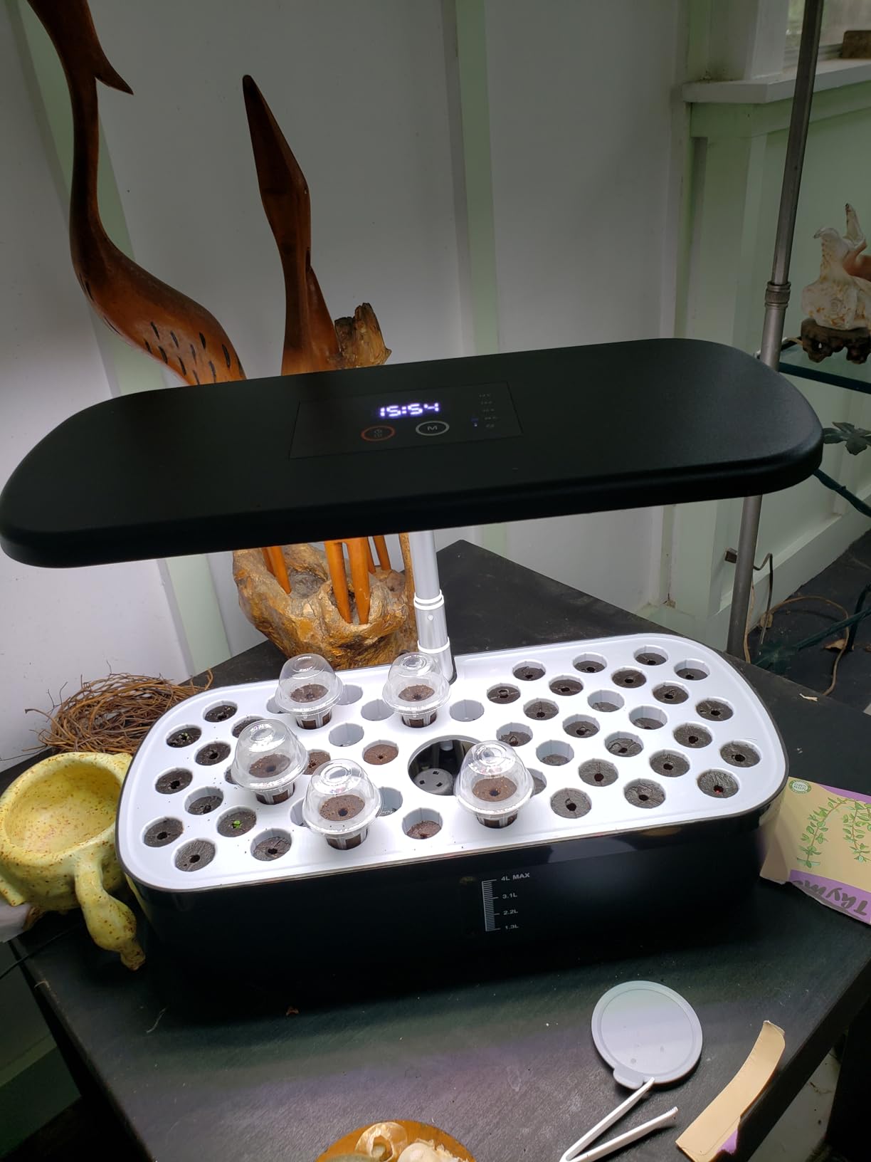 52 Pods Smart Hydroponics Growing System Indoor Herb Garden with Auto Timer | 24W Full-Spectrum Grow Light, 4L Water Tank, Quiet Pump customer photo 2