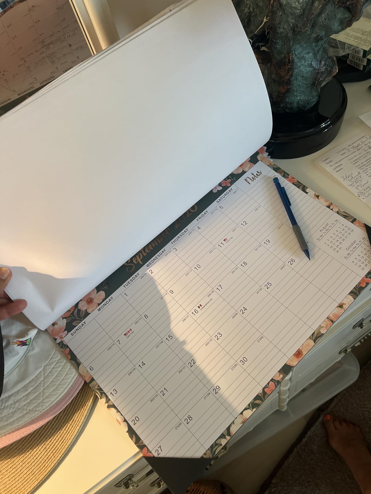 Taja Desk Calendar 2026-2027, Runs Until June 2027, 21-Month, 17