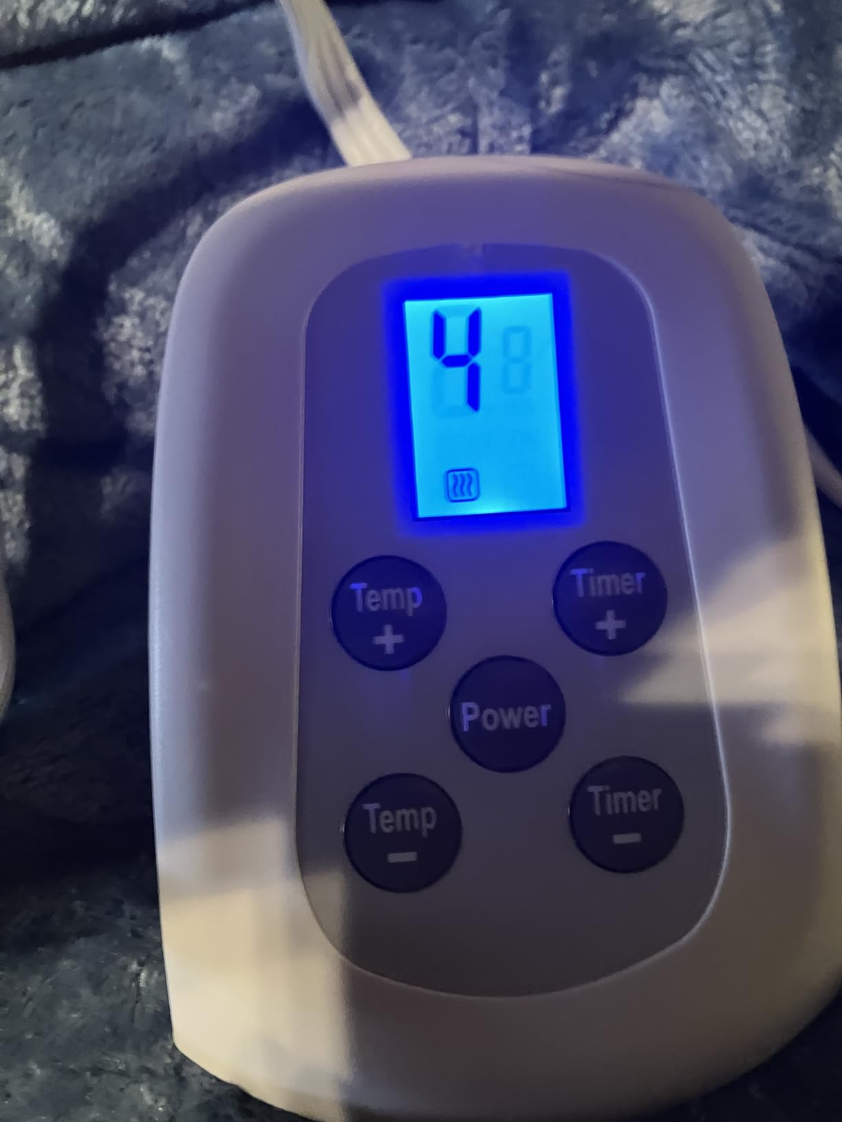 Heated Blanket Electric Throw Blanket with Built-in Button Controller 50