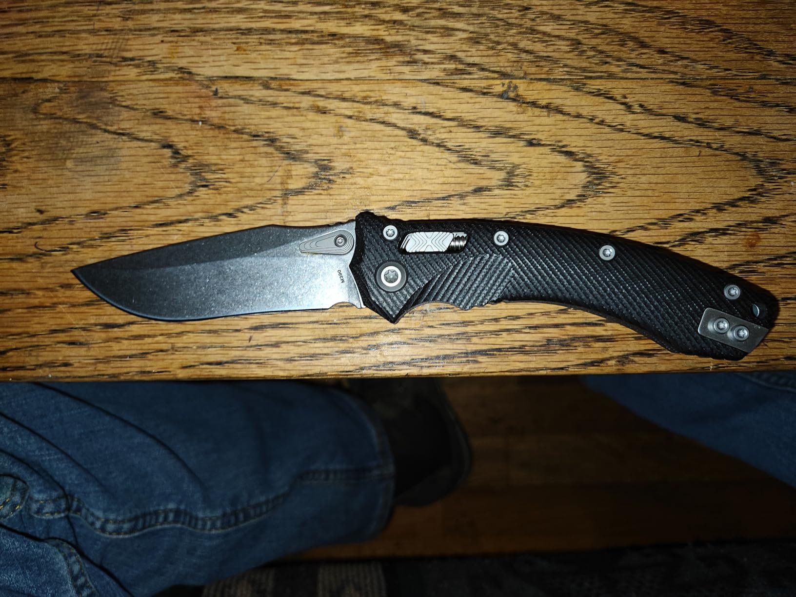 M390 Folding Pocket Knife, Titanium Handle, Crossbar Lock, Outdoor EDC Knife customer photo 1