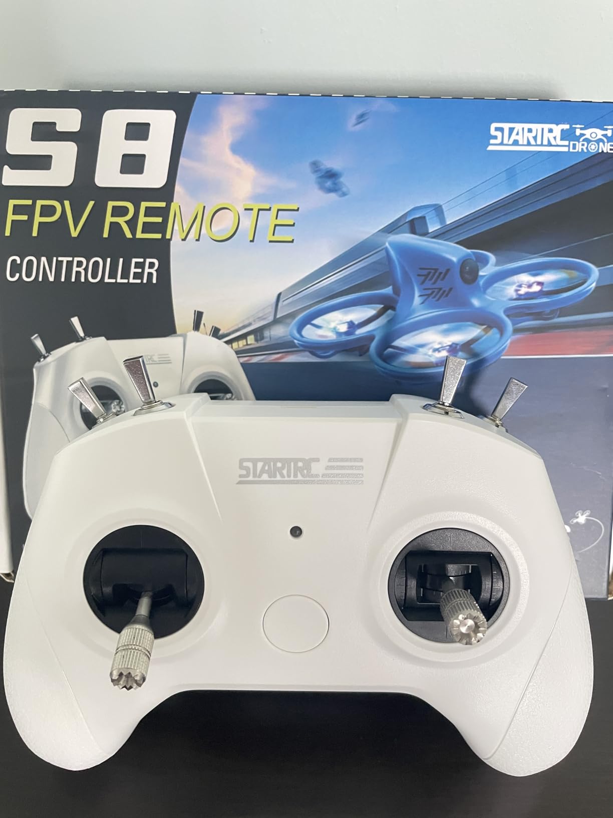 STARDRONE S8 RC Flight Simulator Controller - 8 Channels FPV Drone Games Remote Controller Support Popular System and Platform - Ideal for Beginner Pilots Professional Training Experience (Mode 2, Grey) customer photo 2