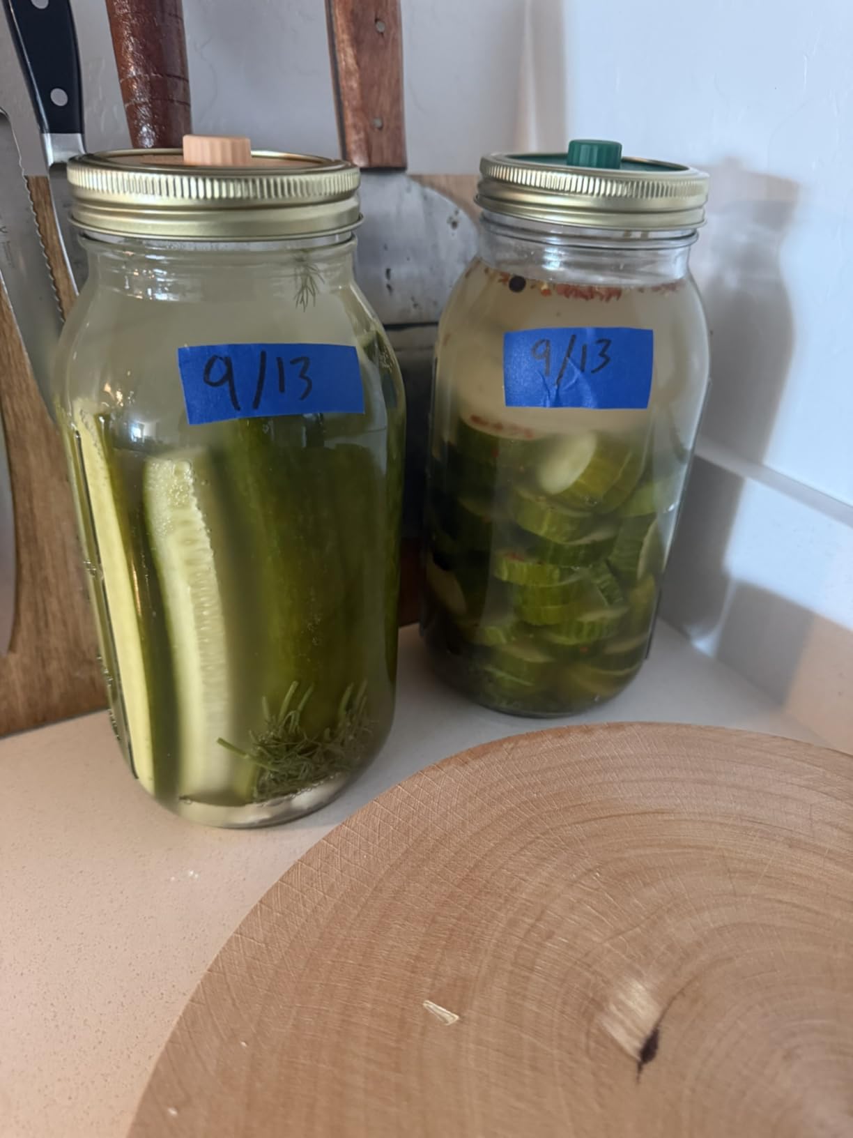 Original Patented Airlock Fermentation Lids for Wide Mouth Mason Jars, Fermenter Caps, Fermentation Kit for Sauerkraut & Pickle Kit, One Way Waterless Airlock Valve - BPA-Free (Jar Not Included) customer photo 1