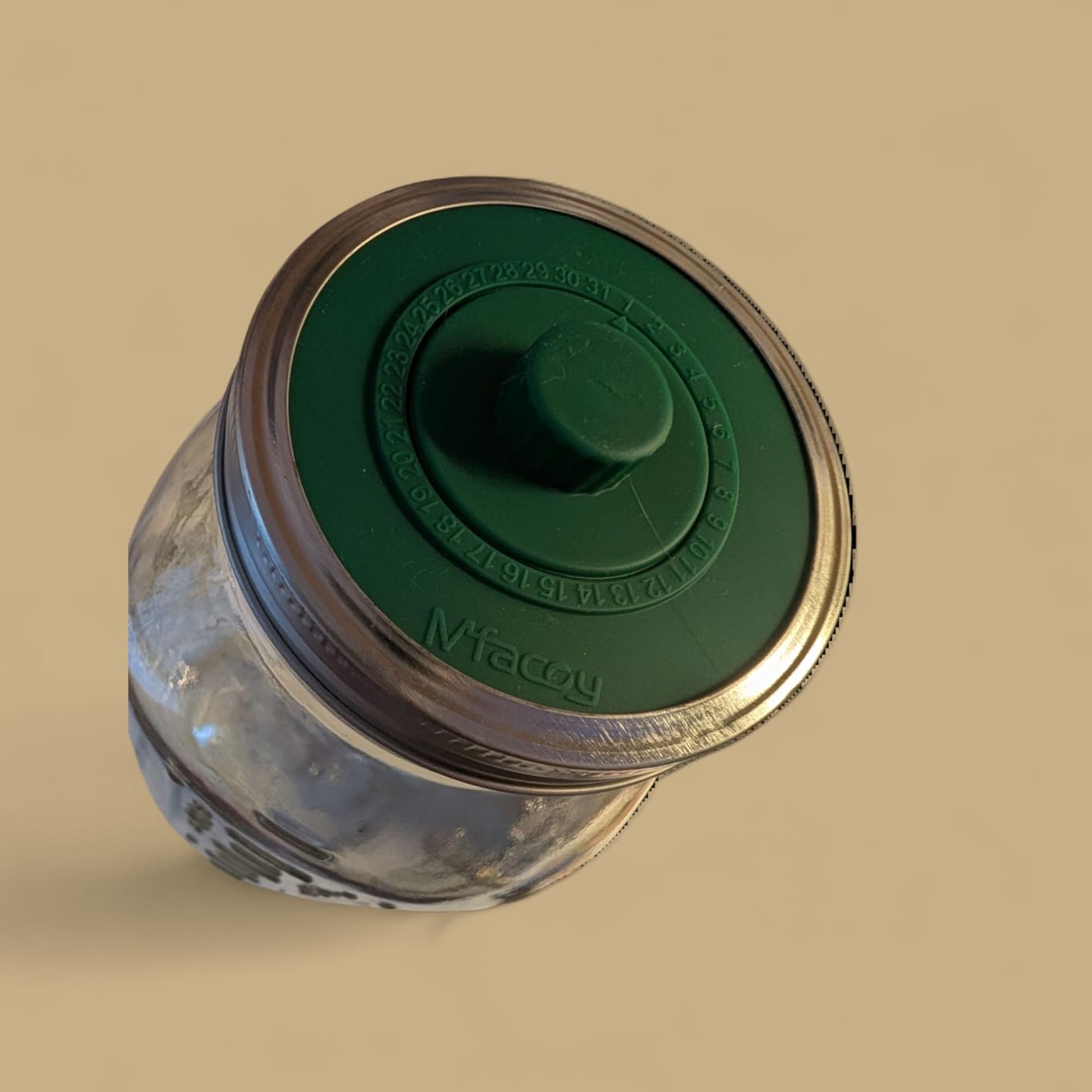 Original Patented Airlock Fermentation Lids for Wide Mouth Mason Jars, Fermenter Caps, Fermentation Kit for Sauerkraut & Pickle Kit, One Way Waterless Airlock Valve - BPA-Free (Jar Not Included) customer photo 2