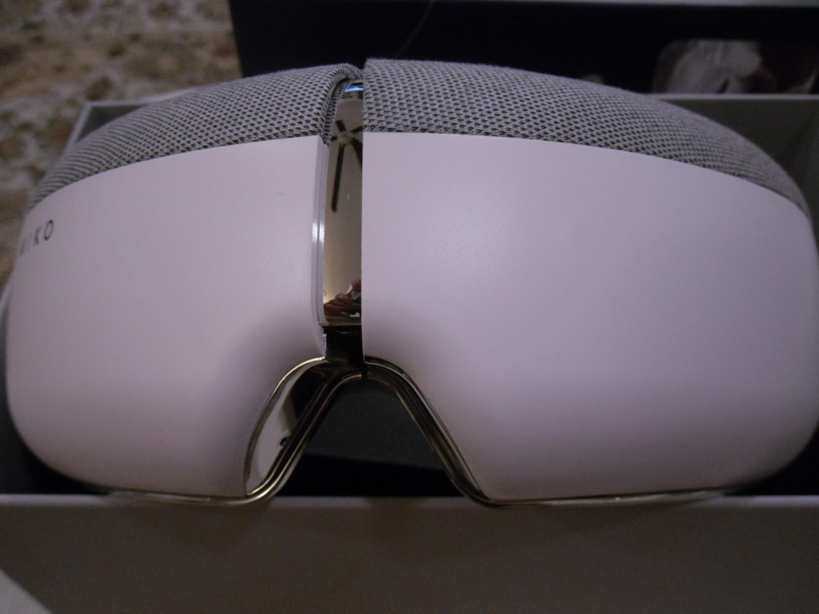 MIKO Gaze Eye Massager with Heat and Air Compression | 4 massage modes, Bluetooth music & up to 120-minute cordless use; helps relieve eye strain, headaches and tension customer photo 1