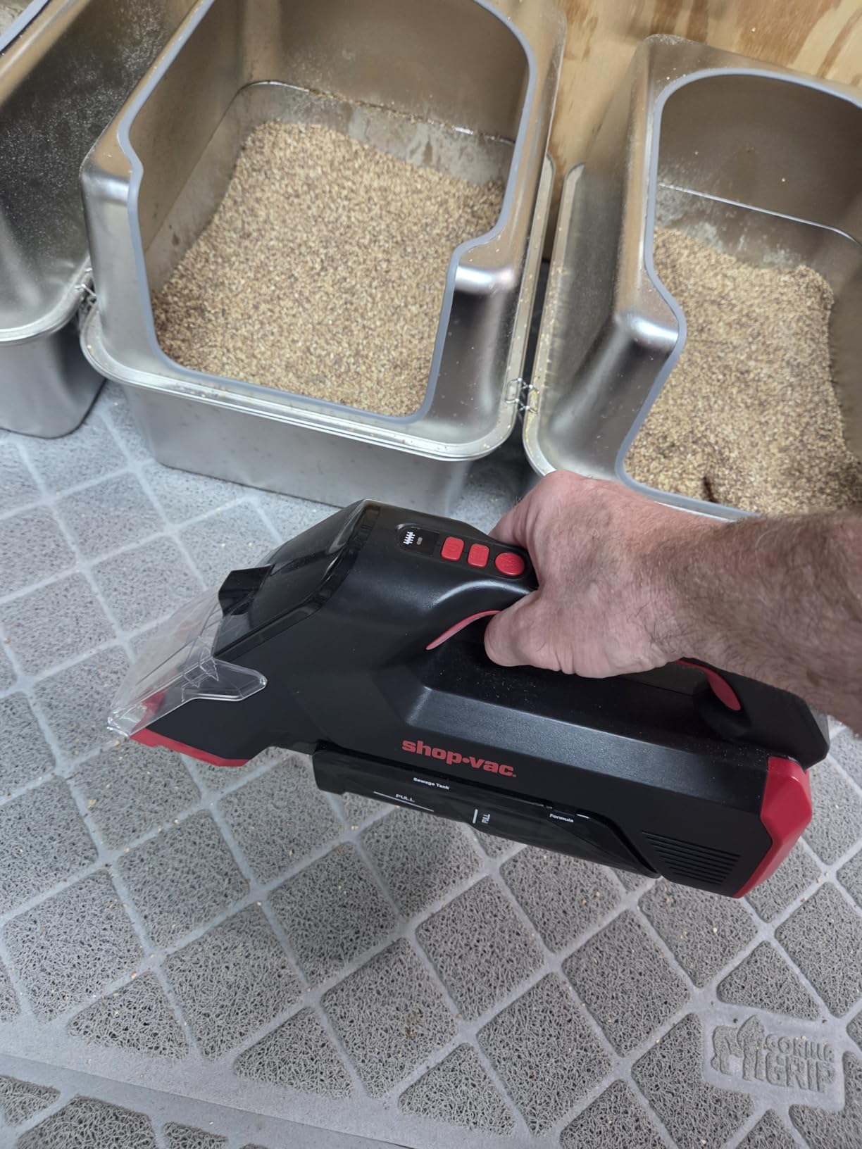 Shop-Vac 3-in-1 Cordless Spot Cleaner, Handheld Upholstery Cleaner with Spray, Rolling Brush and 5.5kPa Suction, 2 Water Tanks, USB-C Rechargeable customer photo 2