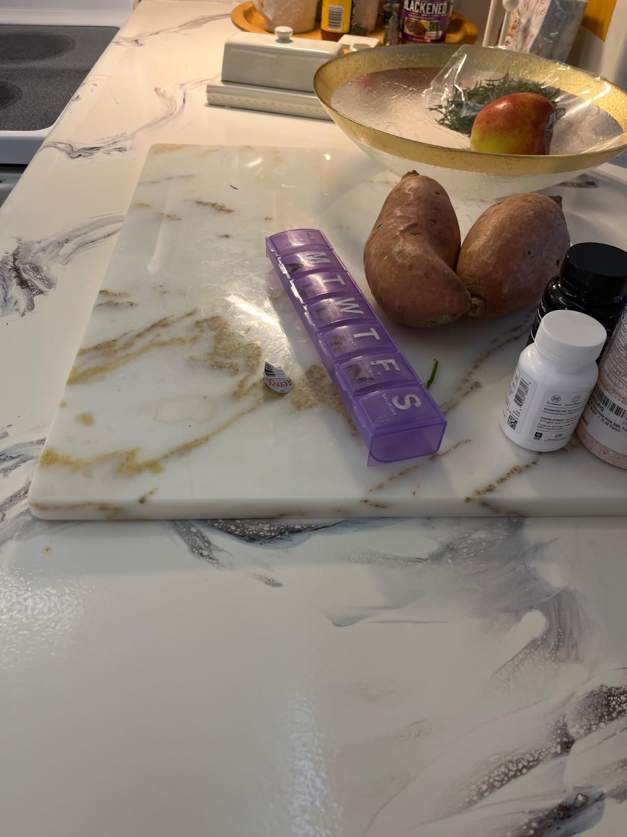 Lovdeco Large Marble Cutting Board 16