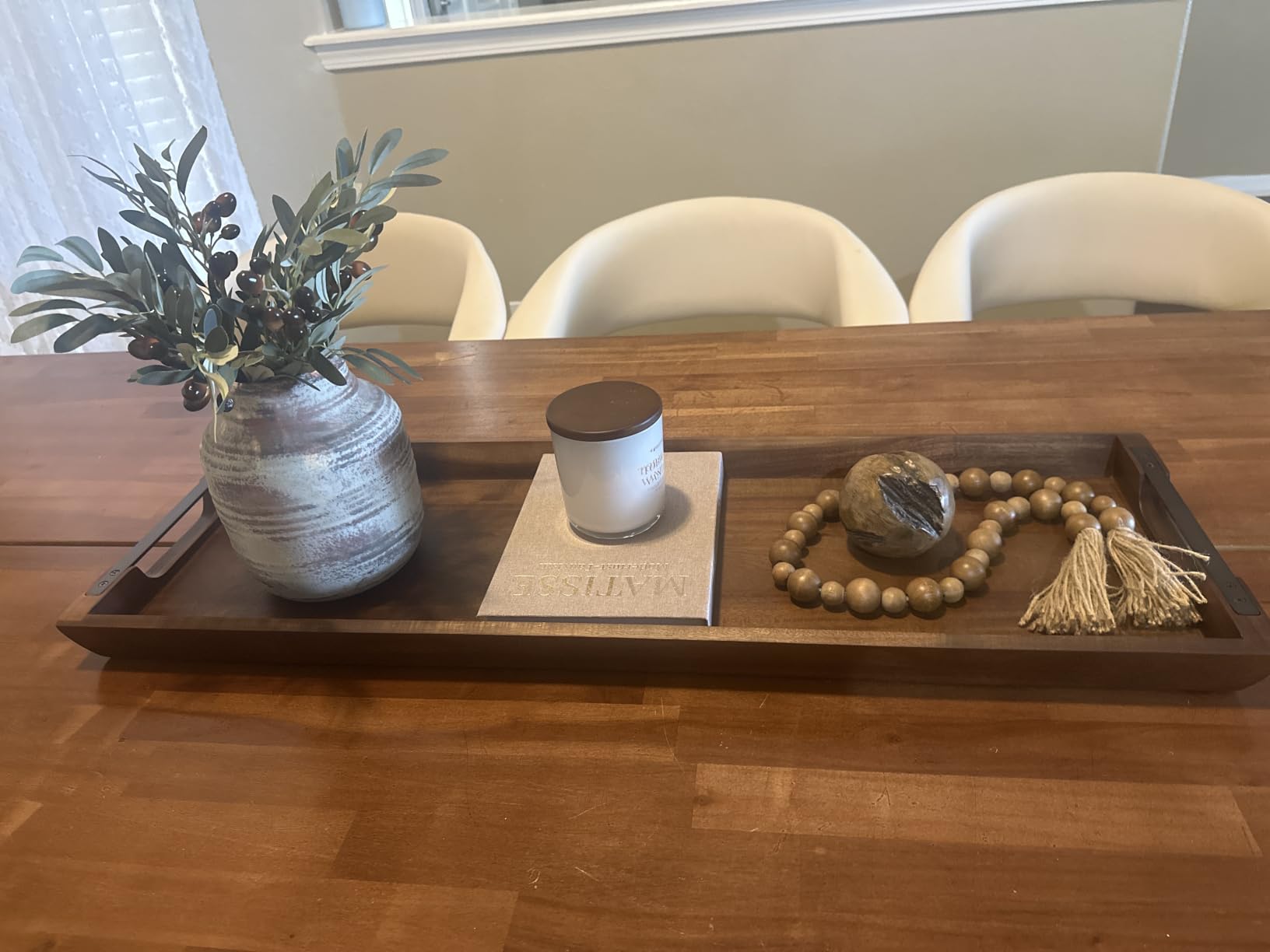 Acacia Wood Serving Tray, 36x12in Large Charcuterie Boards for Party | Cheese, Meat, Appetizers, Perfect For Entertaining, Gatherings, Kitchen, Home Decor customer photo 2