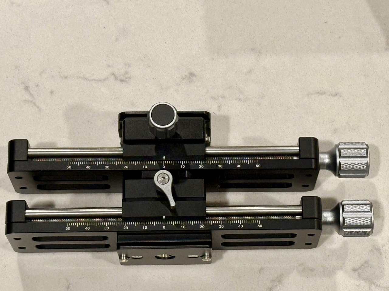 NEEWER Macro Rail Slider, 4 Axis 360° Rotating Aluminum Alloy Focusing Rail with Arca Type Quick Release Plate 1/4