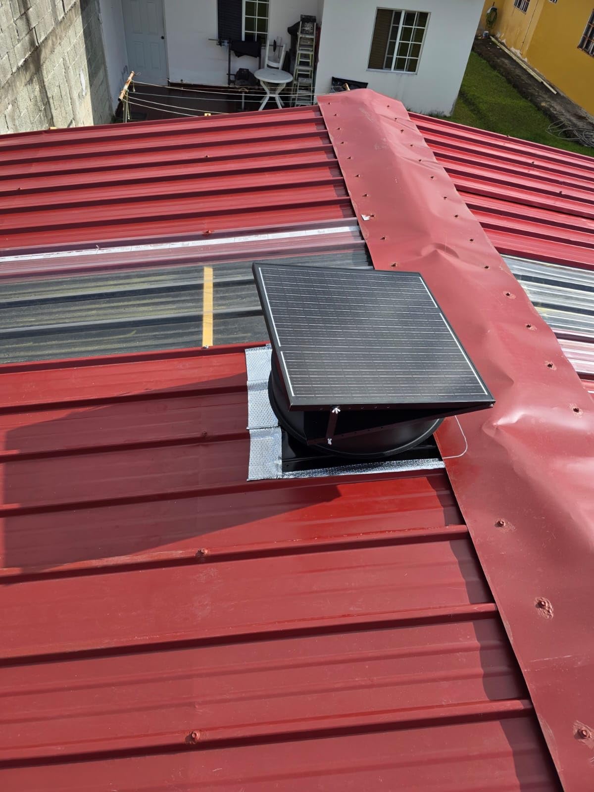 55W Solar Attic Fan with Thermostat, 12