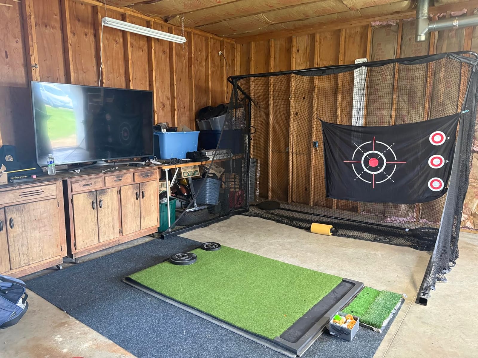 10x7ft Golf Hitting Practice Net with Dual Side Net Barriers & Durable Heavy Duty Steel Frame, Golf Nets Backyard Driving, Chipping & Swing Training for Indoor&Outdoor customer photo 2