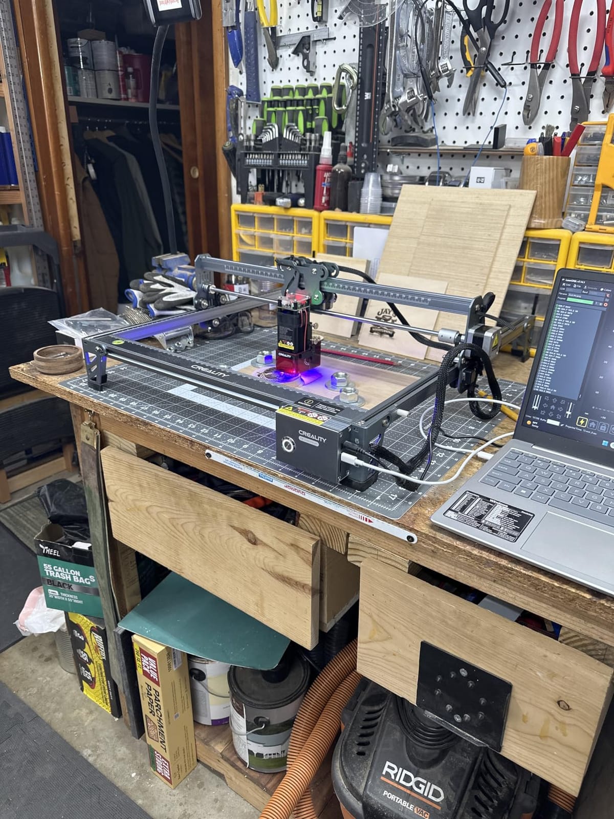 Creality Falcon 5W Laser Engraver Machine, 72w High Precision 0.06mm Laser Cutter and Engraving Machine for Wood Leather Acrylic Glass, 10000mm/min, Offline Usage, Working Area 400 x 415mm customer photo 2