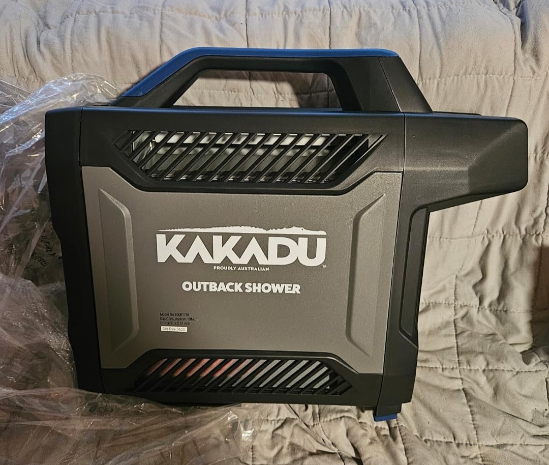 Kakadu Portable Camping Outback Shower, Instant Hot Water for Outdoor Use - Slimline Design, Rechargeable Lithium Battery, Adjustable Shower Head, Slim Pump, Digital Display customer photo 1