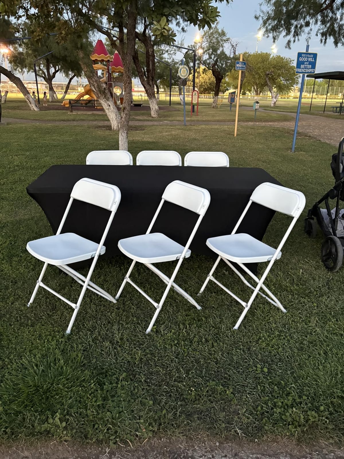 12 Pack Black Folding Chairs, Portable Party Chairs, Plastic Folding Chair, Stackable Commercial Seats with Steel Frame for Office Wedding Party Patio Dinning Events, 350lbs Capacity, Black customer photo 1