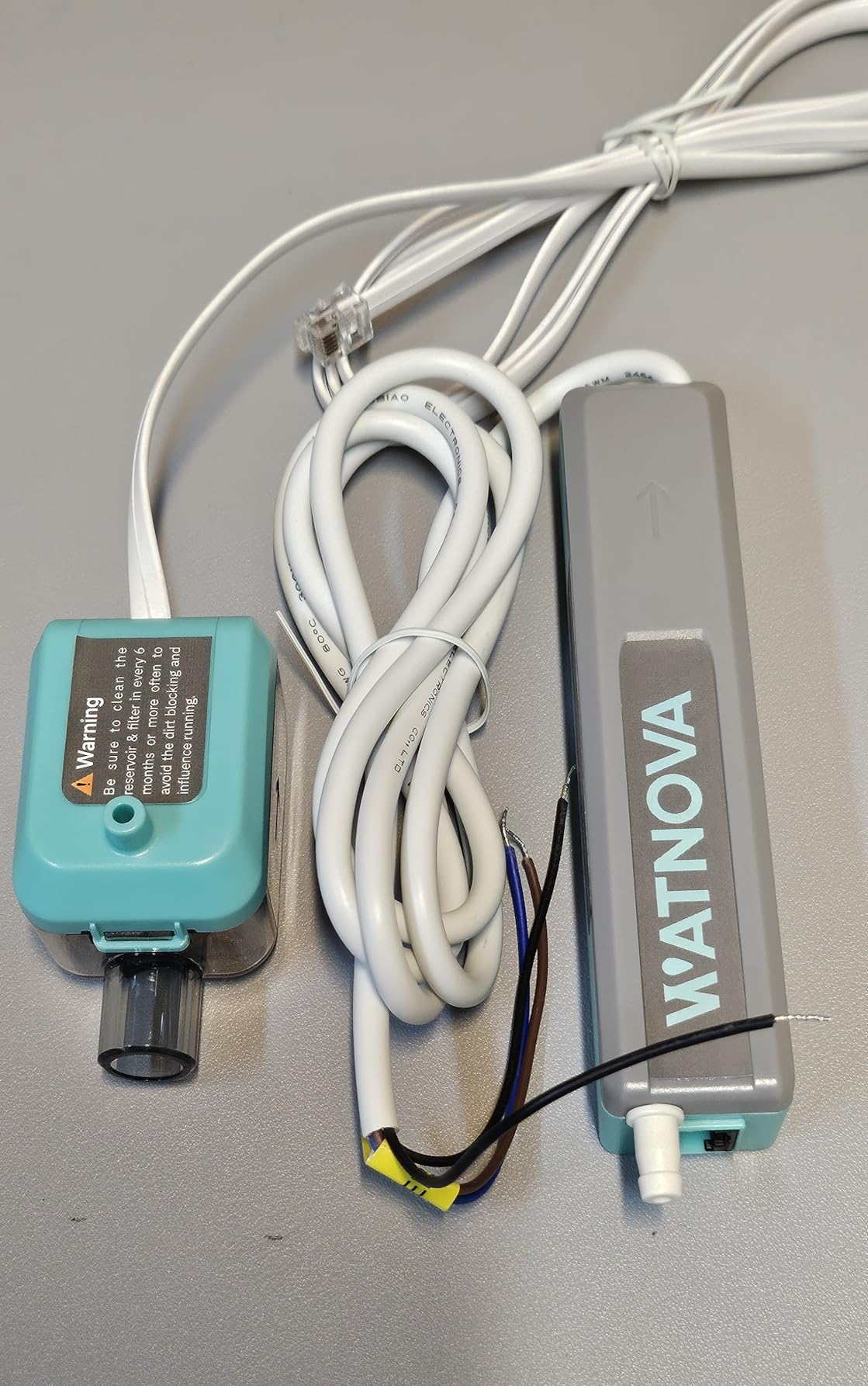 WATNOVA Slim Mini Split Condensate Pump, 4.75 GPH 27 ft Lift HVAC Drain Pump, Floatless Probe Sensor, Quiet 19 dB, Hidden Installation for Wall Mounted Air Conditioners/Ceiling AC customer photo 2