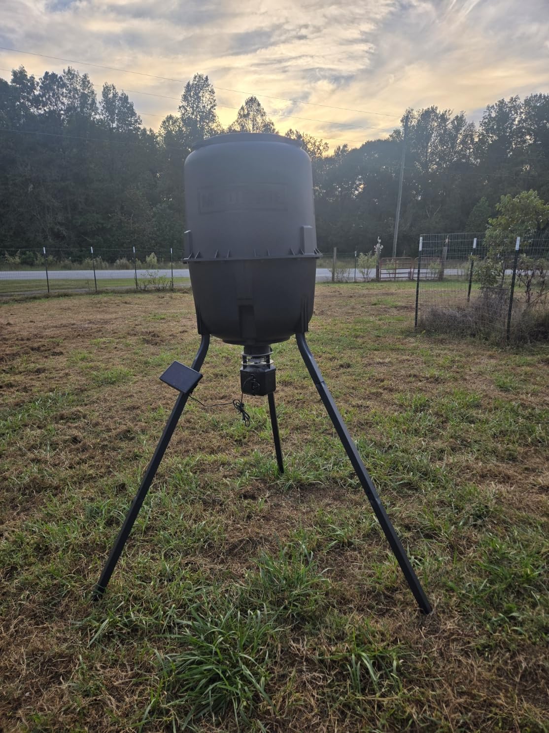 Moultrie 250 Lb Pro Hunter III Tripod Feeder - Bluetooth App Control | pairs with Edge 3, 10 daily feed times, large 250 lb capacity, solar ready, easy programming customer photo 2