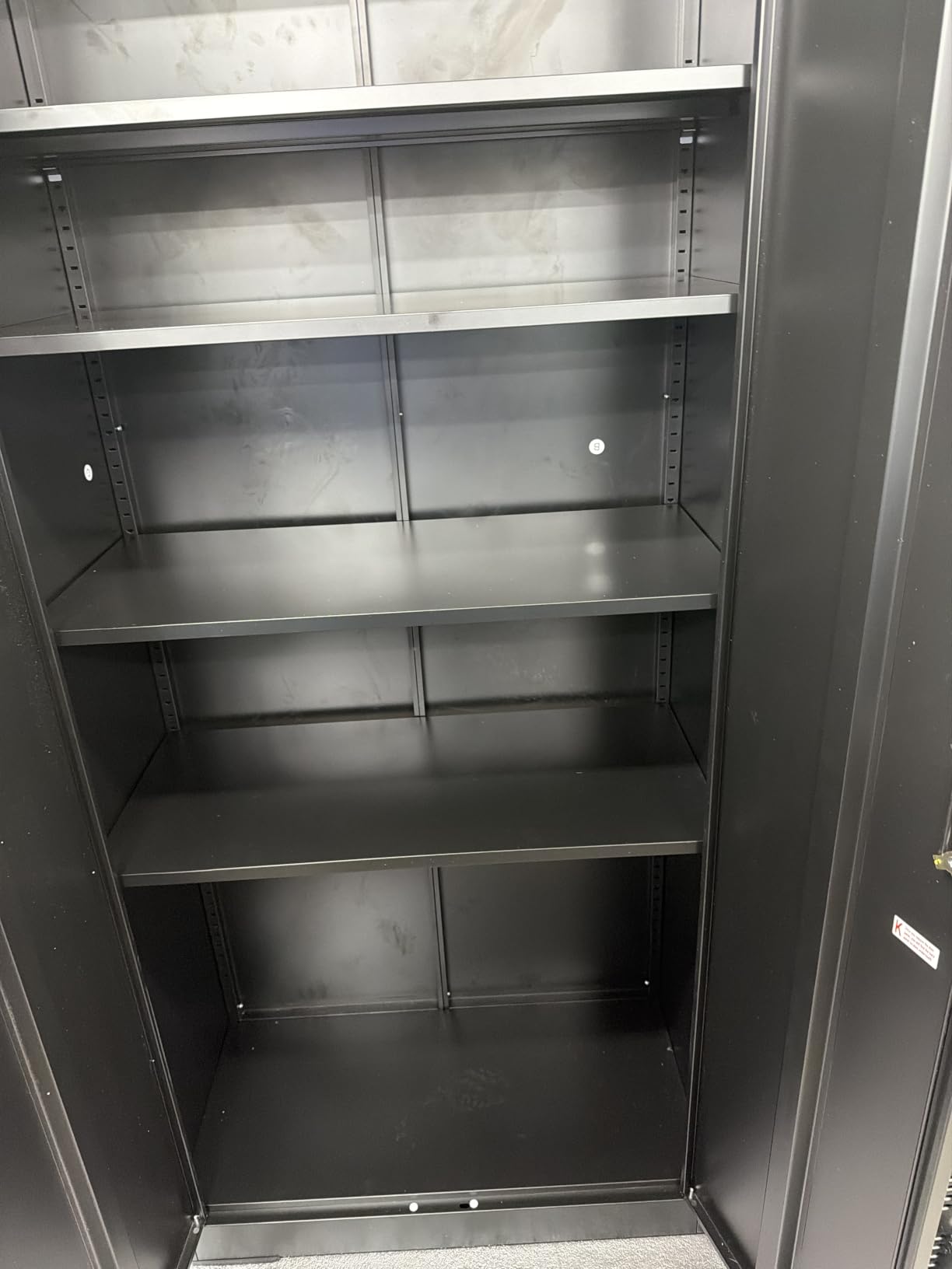 INTERGREAT Black Metal Storage Cabinet, 72