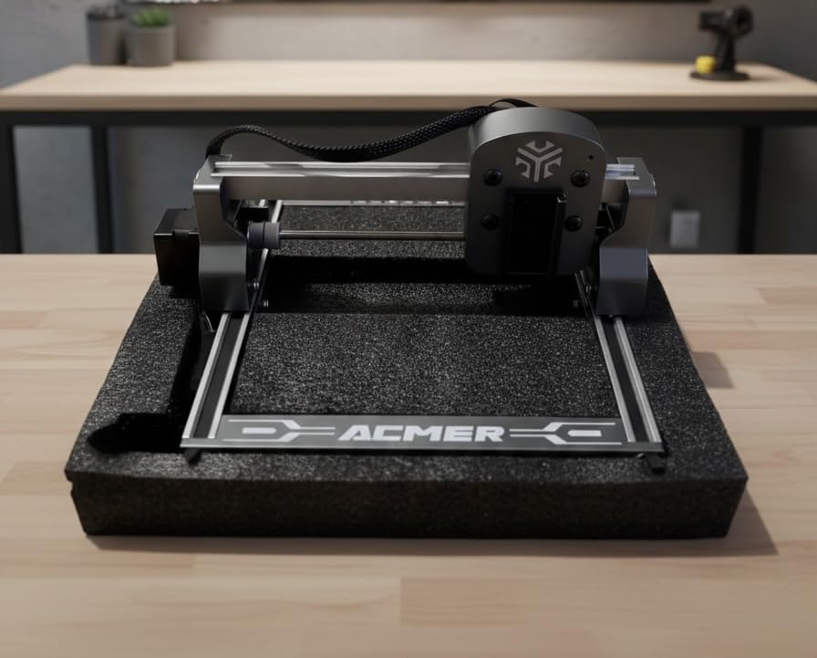 ACMER S1 Laser Engraver Machine, 3500mW Lazer Cutter for Wood and Acrylic | 0.04mm Fine Laser Spot, 130 x 130mm Working Area, Compact Desktop Design, Detailed Results for DIY Crafts and Small Projects customer photo 2