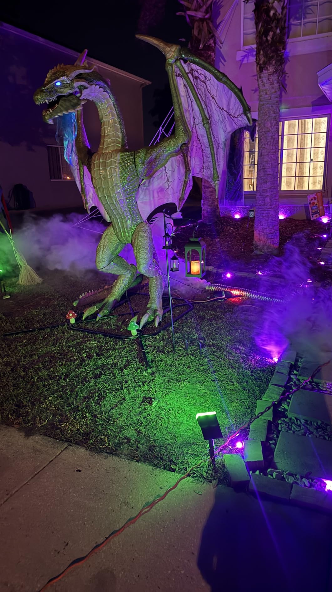 1200W Fog Machine, 6000CFM for Halloween, Disco Light & Remote | 13-Color LED Effect Smoke Machine, Wired & Wireless Remote, Dry Run Protect, for Indoor, Outdoor, Wedding, Parties & DJ Stage customer photo 2