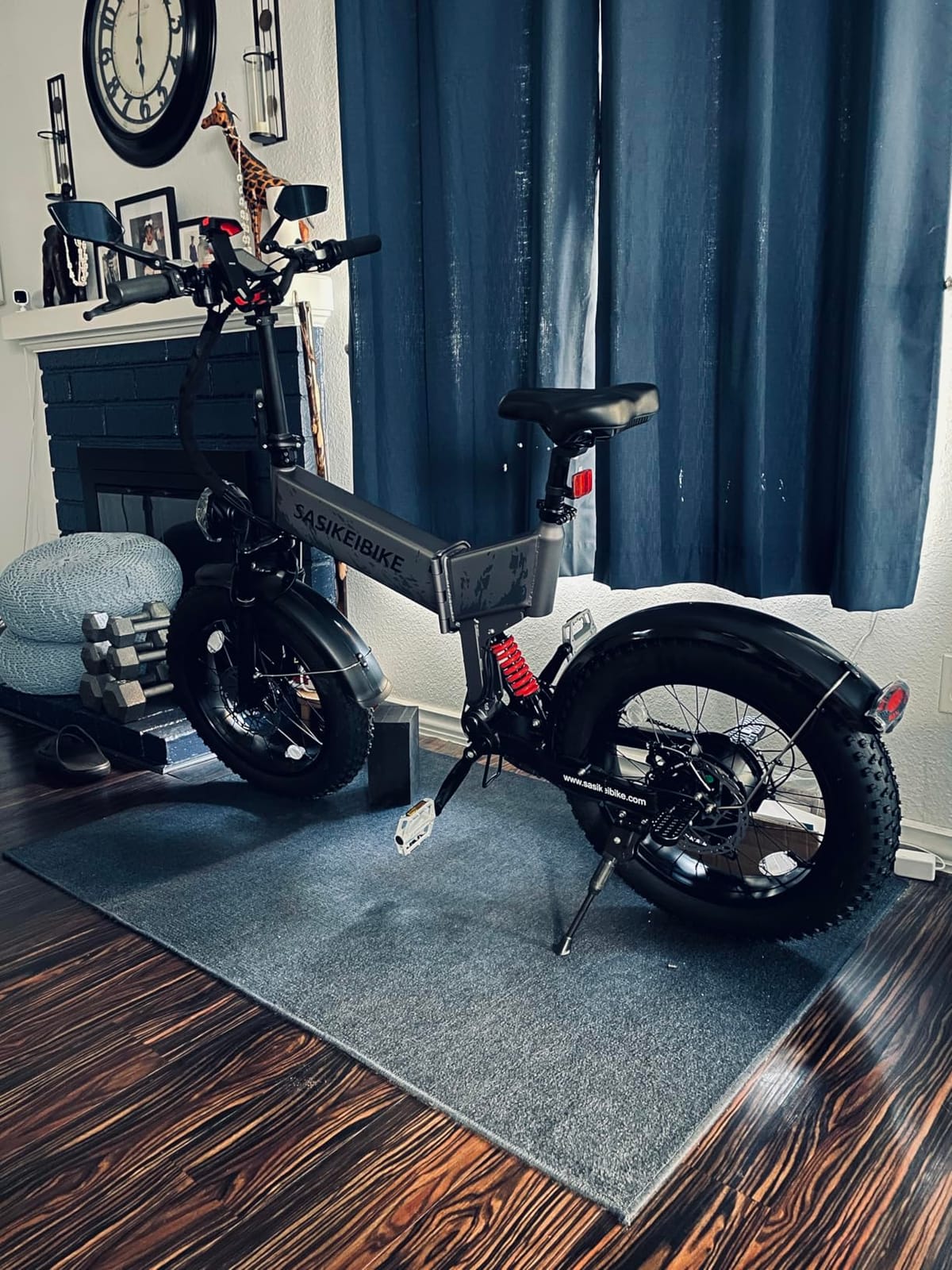 1500W Folding Electric Bike for Adult 52V20Ah Battery 20x4inch Ebike | Foldable Front & Rear Fork Suspension Ebike for Commuter&Mountain, Removable Battery E-bike, 70mile Range Electric Bicycle customer photo 1