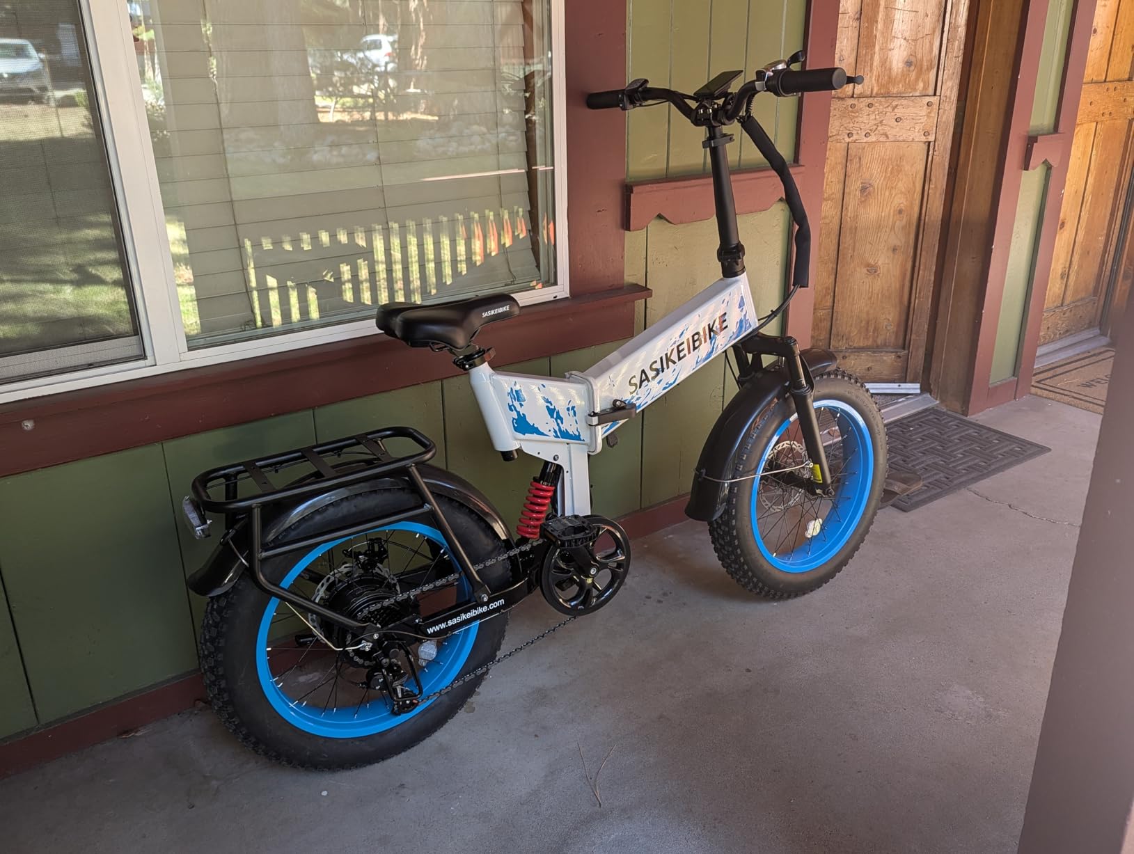 1500W Folding Electric Bike for Adult 52V20Ah Battery 20x4inch Ebike | Foldable Front & Rear Fork Suspension Ebike for Commuter&Mountain, Removable Battery E-bike, 70mile Range Electric Bicycle customer photo 2