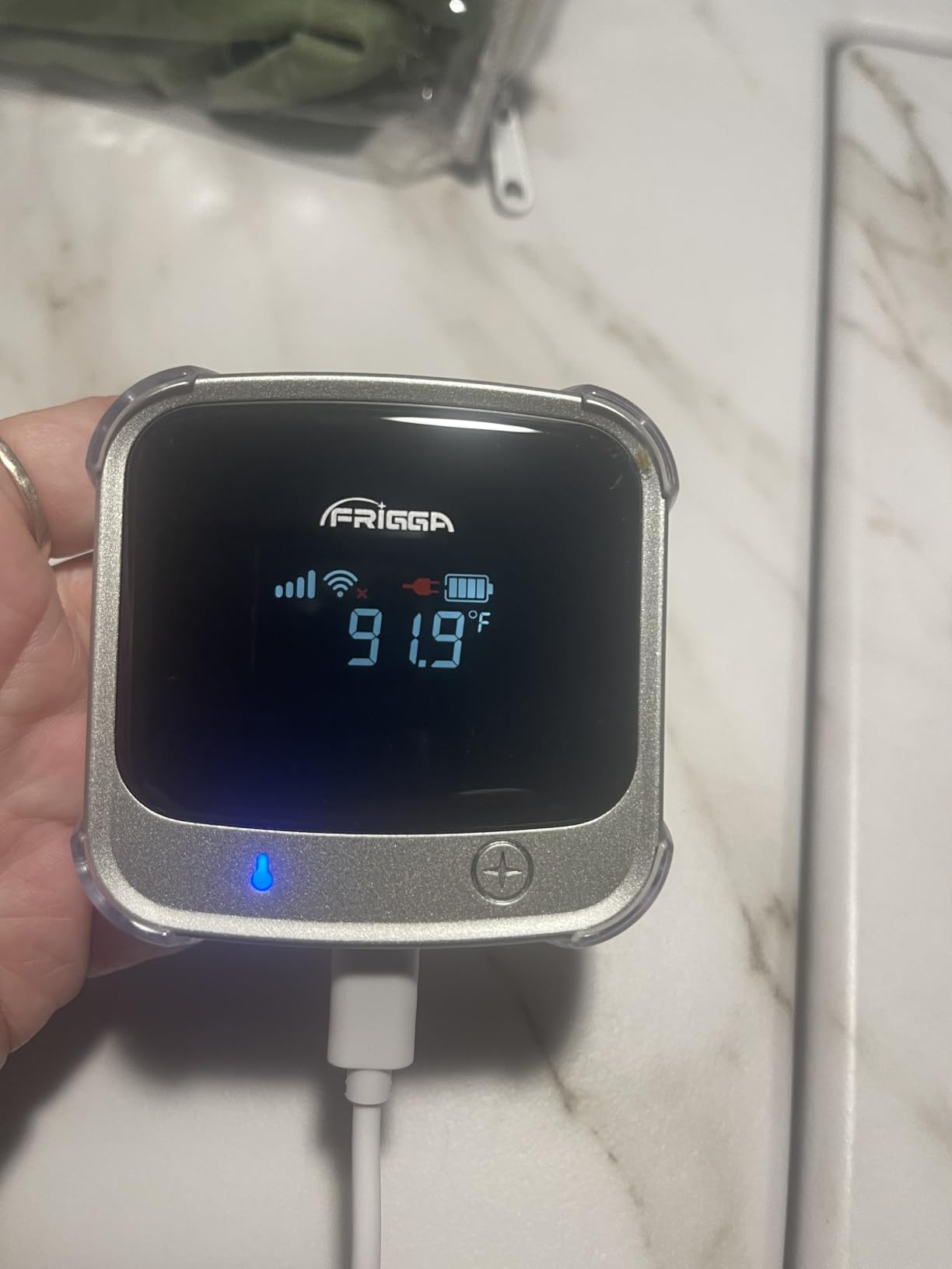 Frigga 4G Cellular Temperature & Humidity Monitor with Email App Alerts customer photo 1